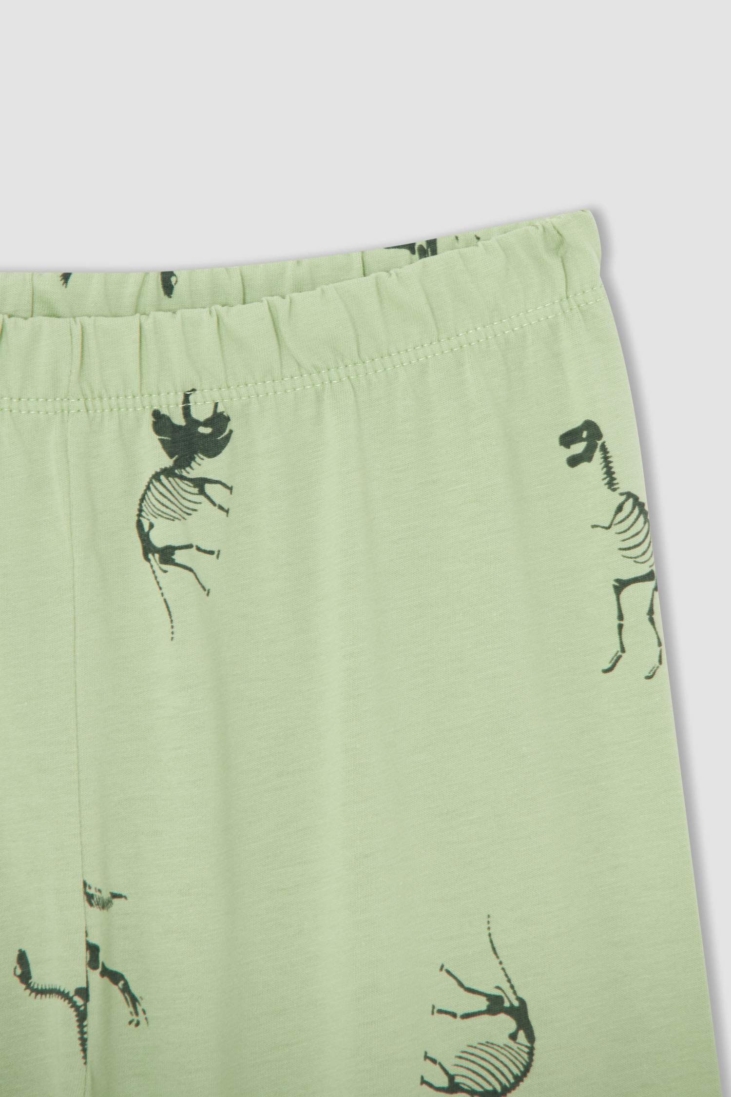 Erkek Çocuk Dinozor Desenli Uzun Kollu Pijama Takımı
