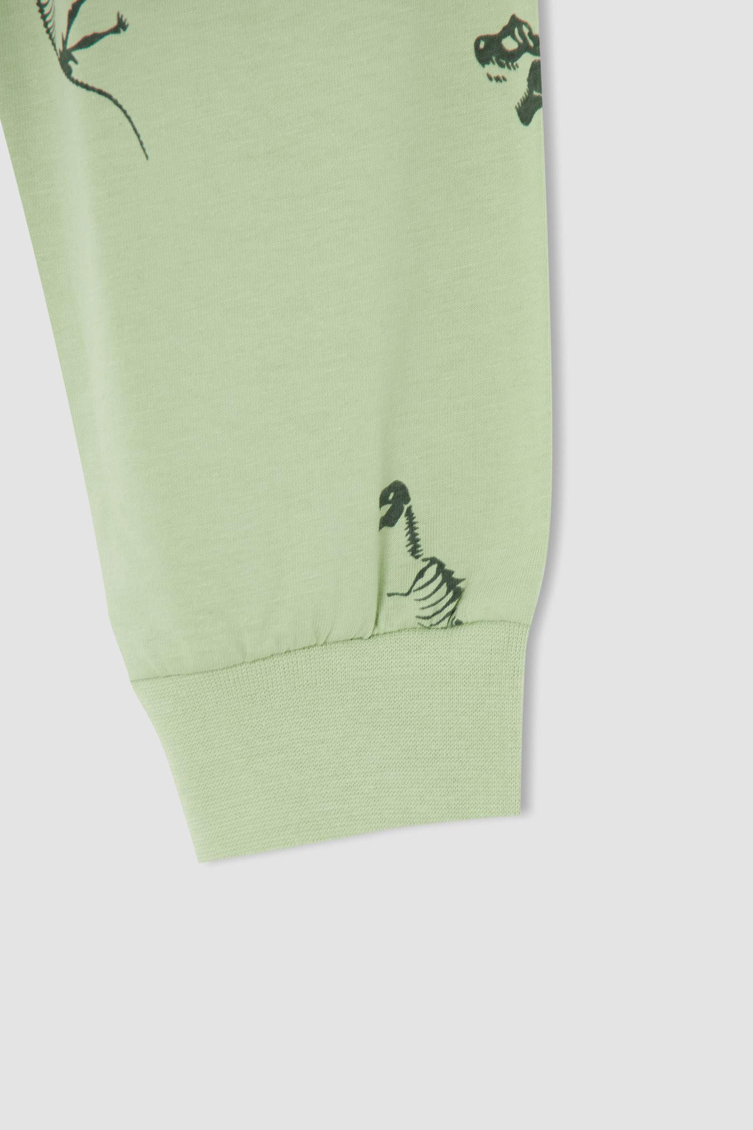 Erkek Çocuk Dinozor Desenli Uzun Kollu Pijama Takımı