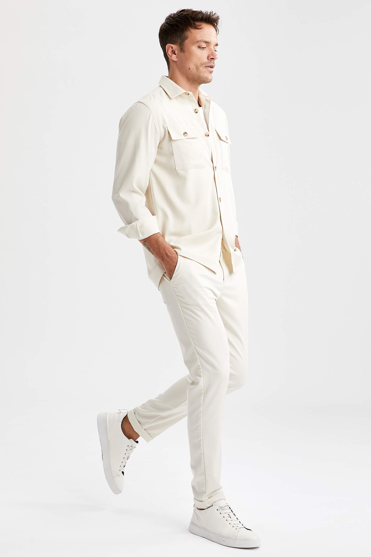 Jogger Fit Basic Chino Pantolon