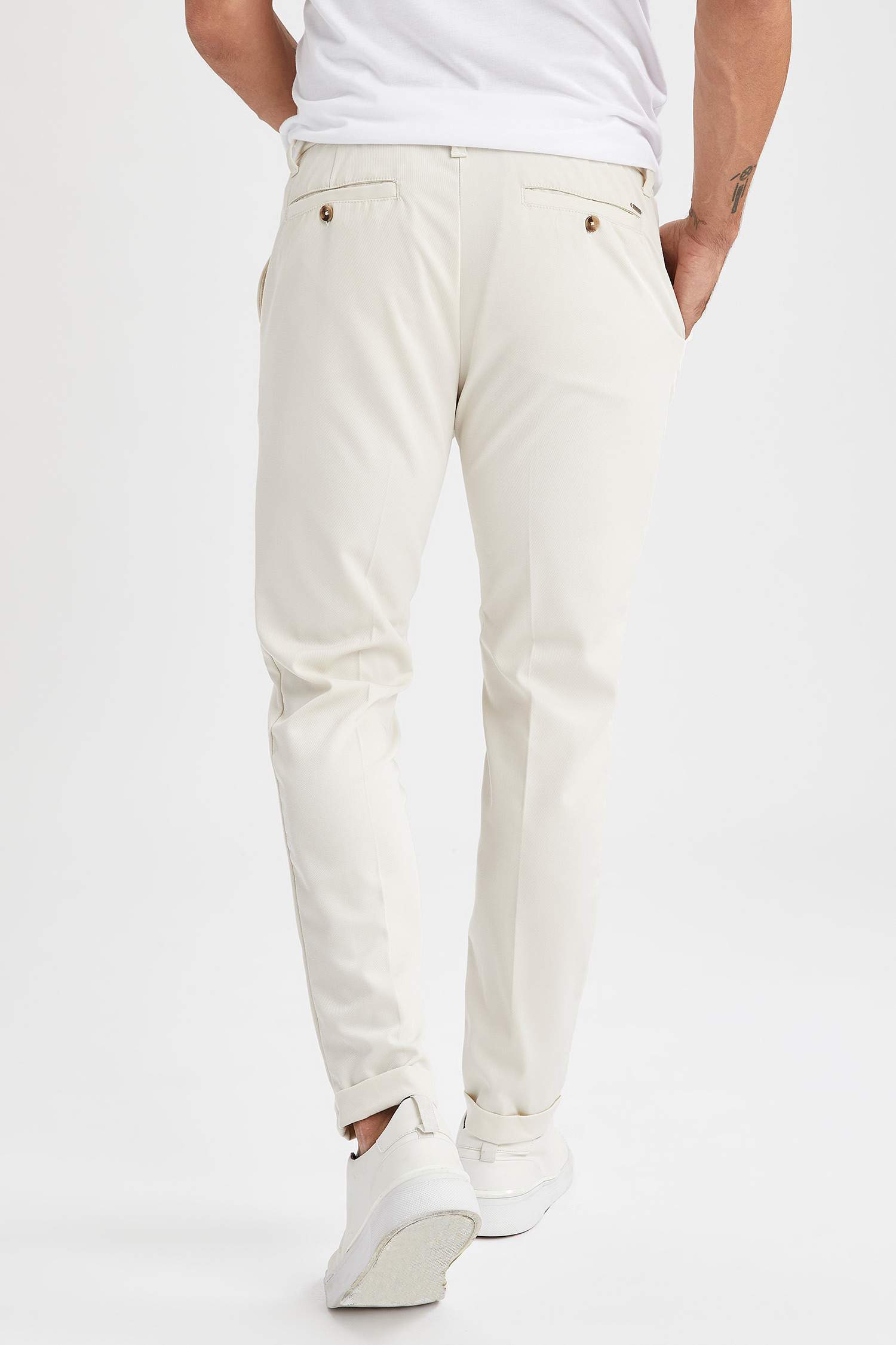 Jogger Fit Basic Chino Pantolon