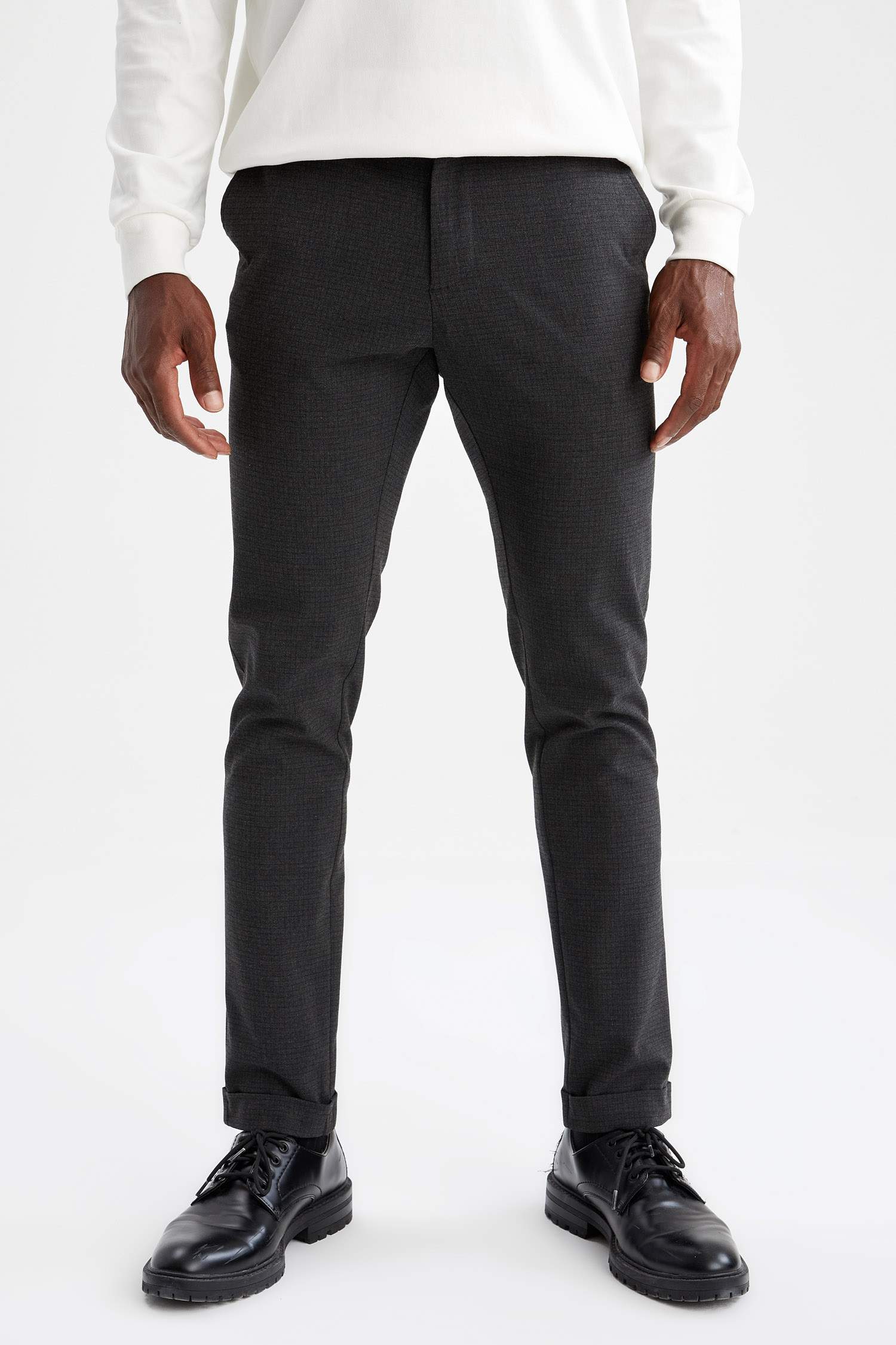 Jogger Fit Normal Bel Dar Paça Chino Pantolon