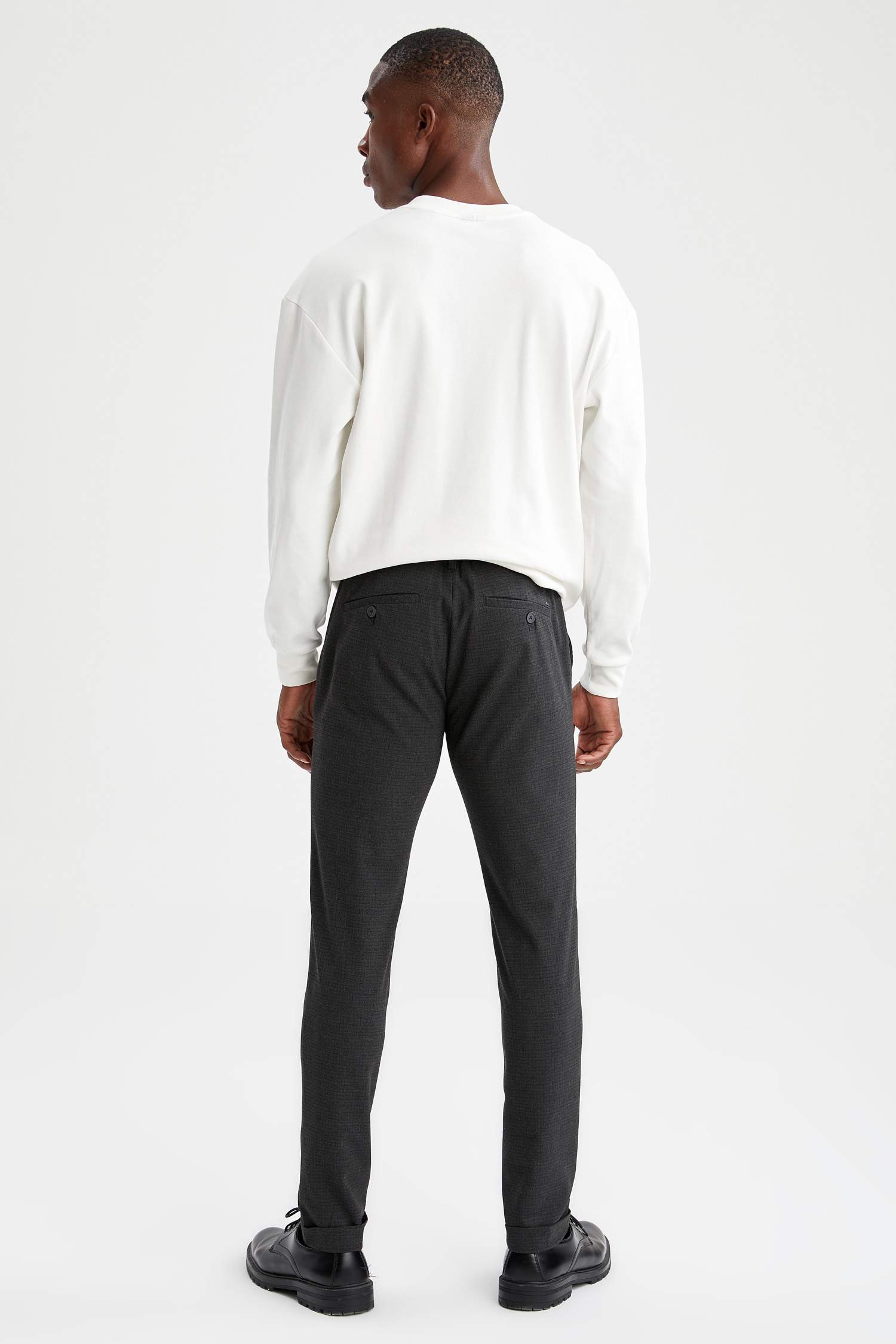 Jogger Fit Normal Bel Dar Paça Chino Pantolon