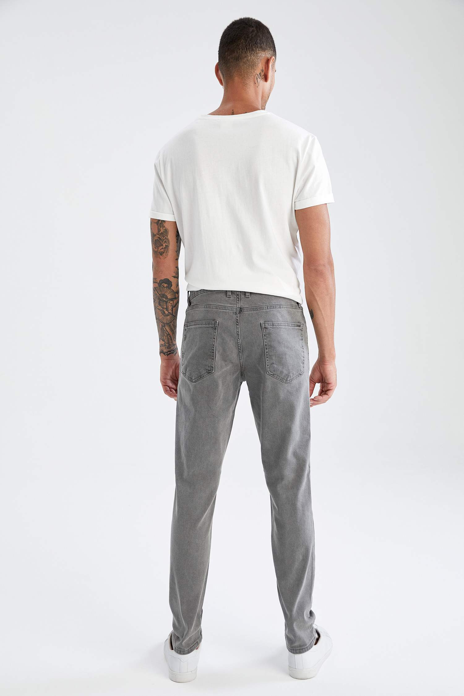 Slim Fit Normal Bel Dar Paça Jean Pantolon