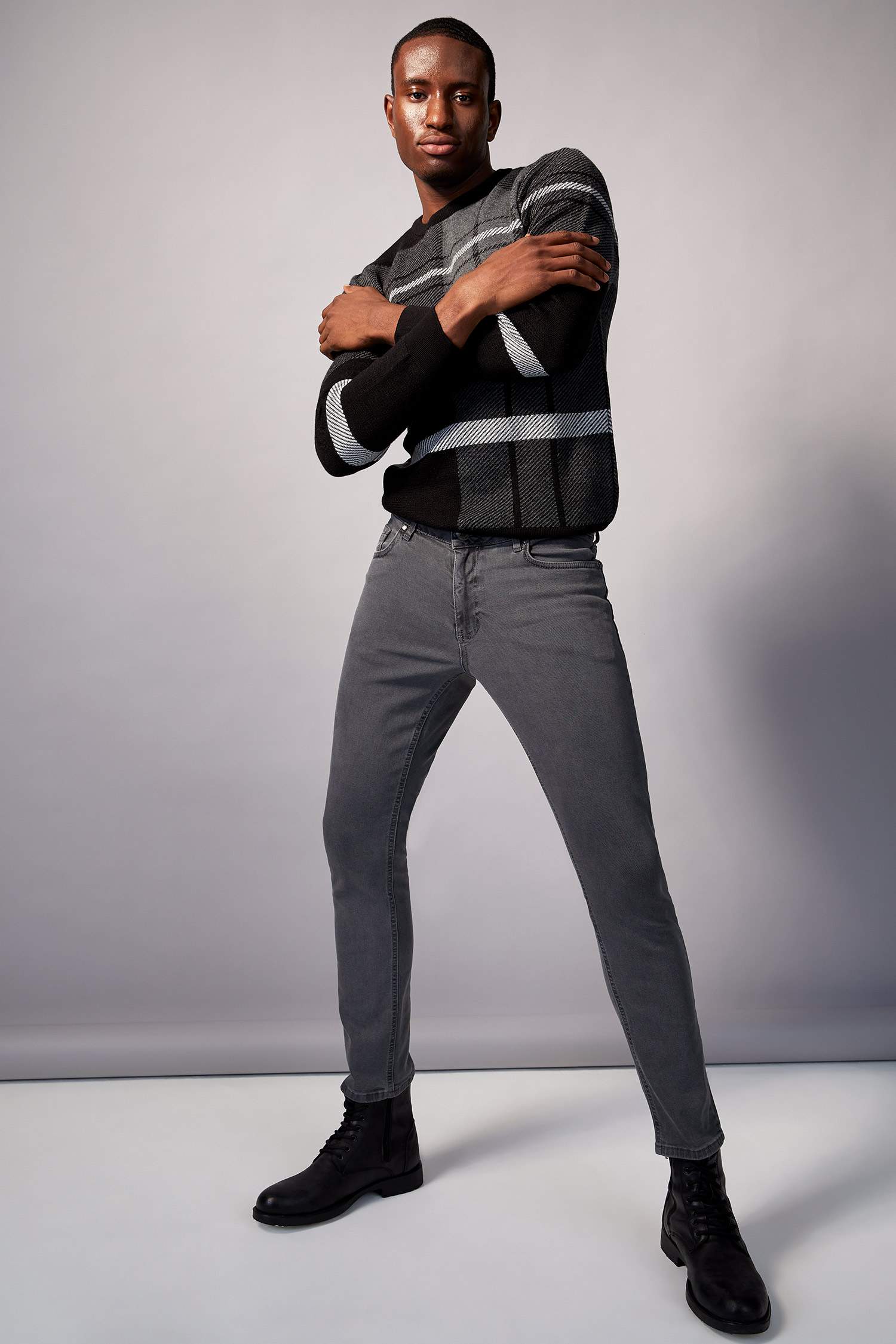 Slim Fit Normal Bel Dar Paça Jean Pantolon