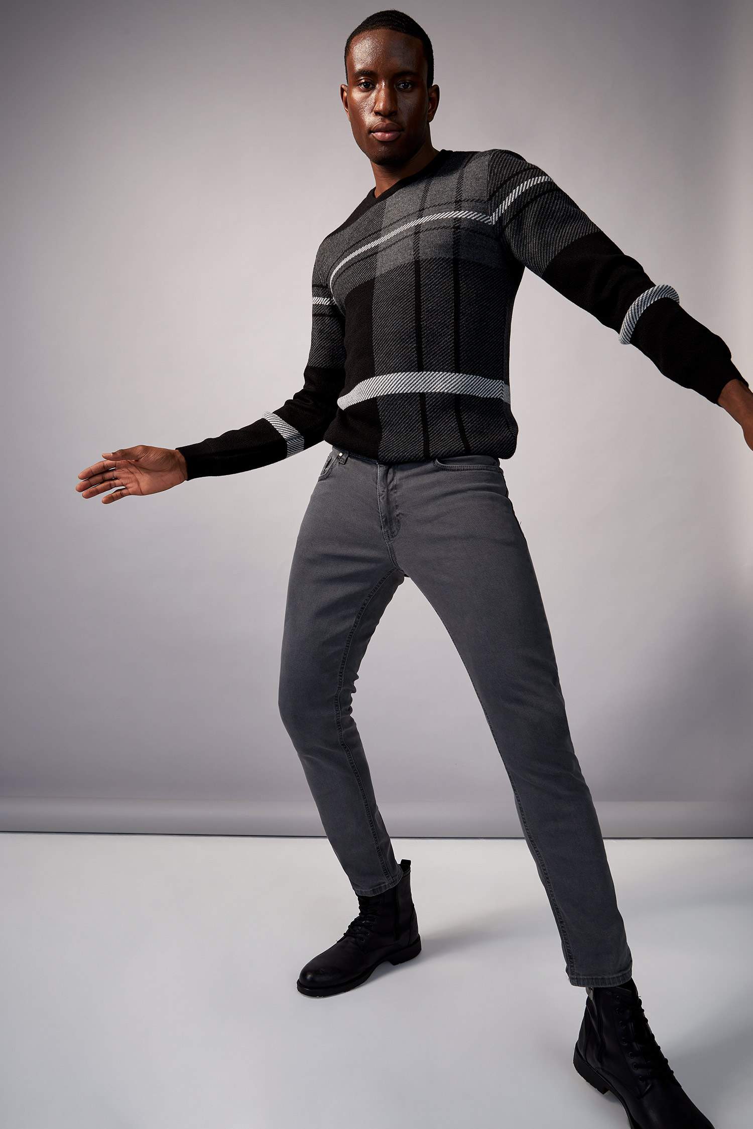 Slim Fit Normal Bel Dar Paça Jean Pantolon