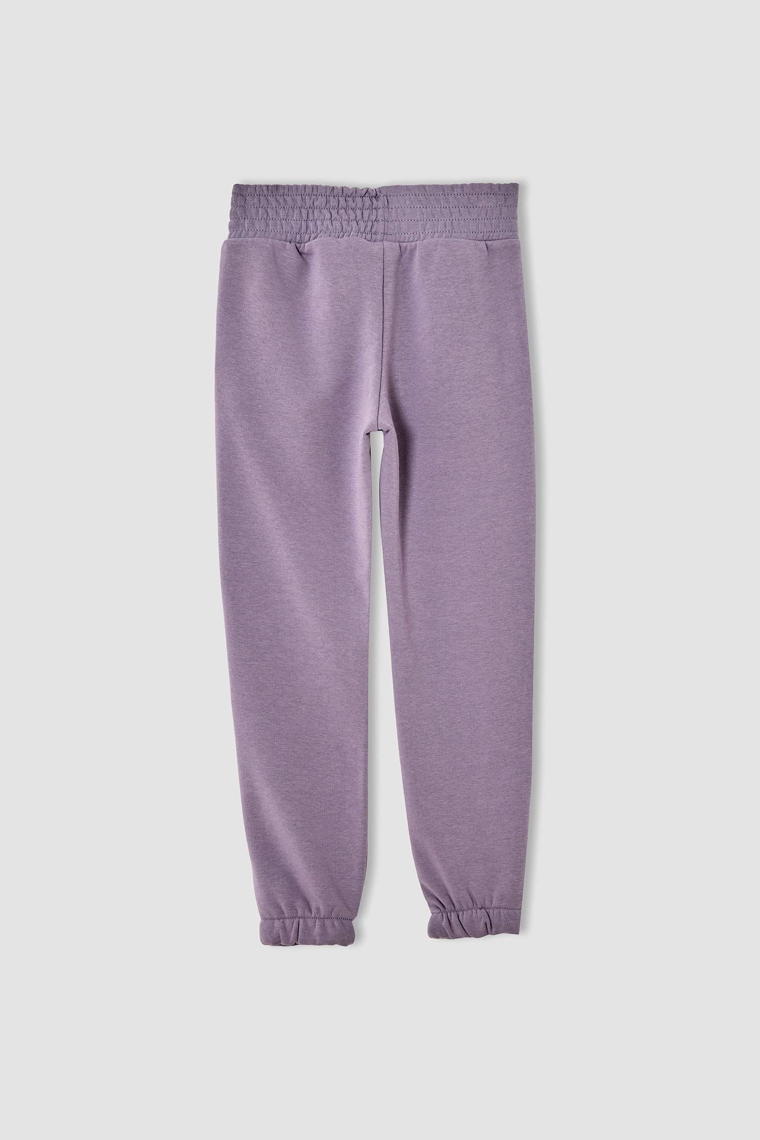 Kız Çocuk Relax Fit Slogan Baskılı Jogger Eşofman Altı