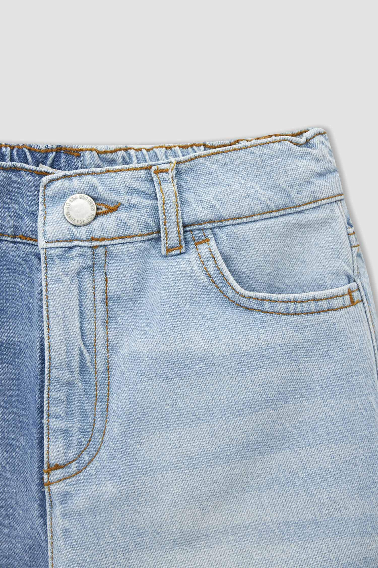 Kız Çocuk Mom Fit Jean Pantolon