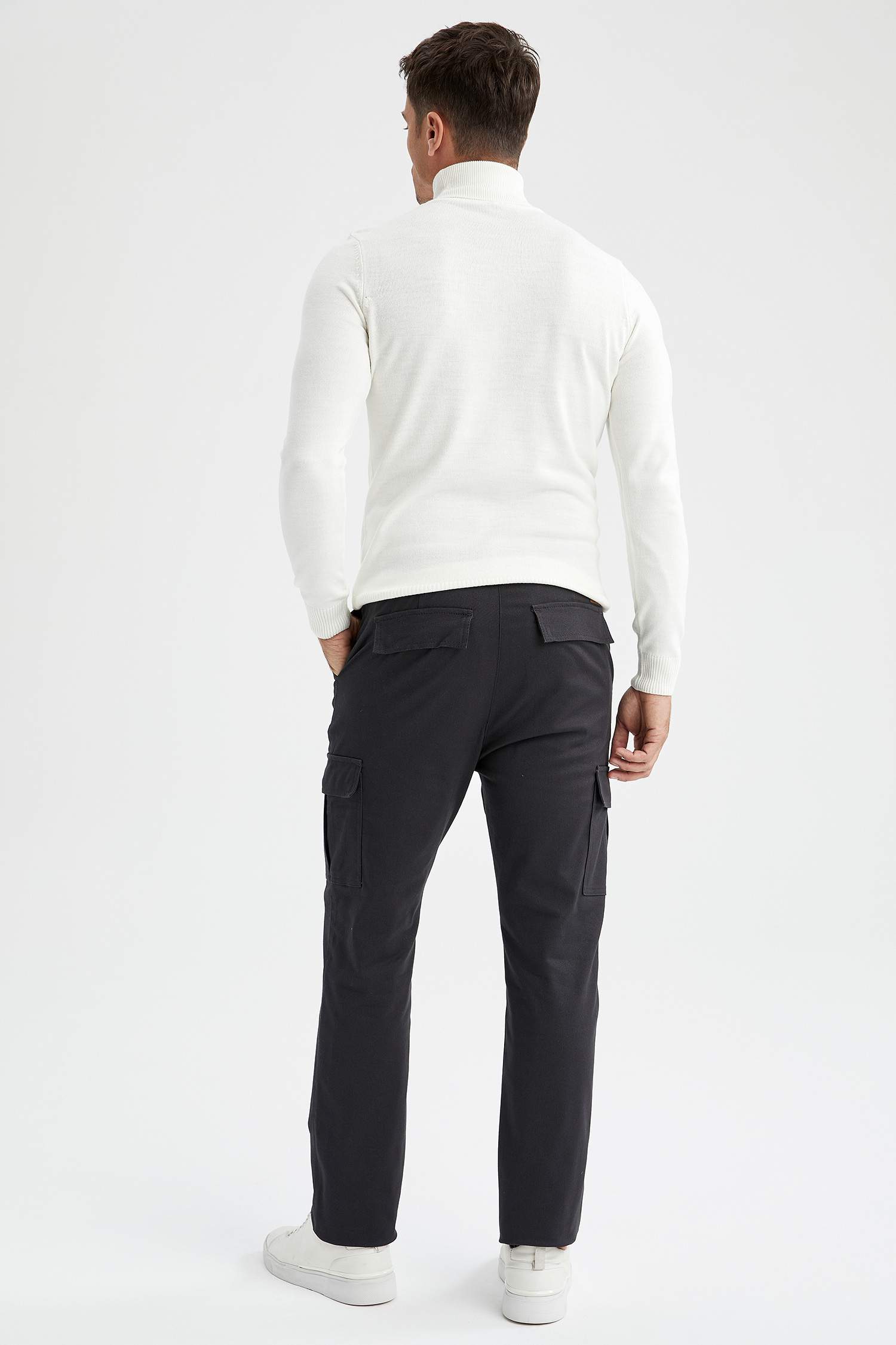 Kargo Fit Basic Chino Pantolon
