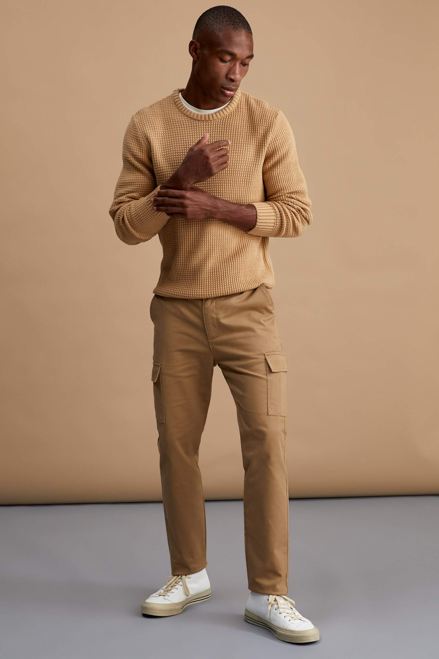 Kargo Fit Basic Chino Pantolon