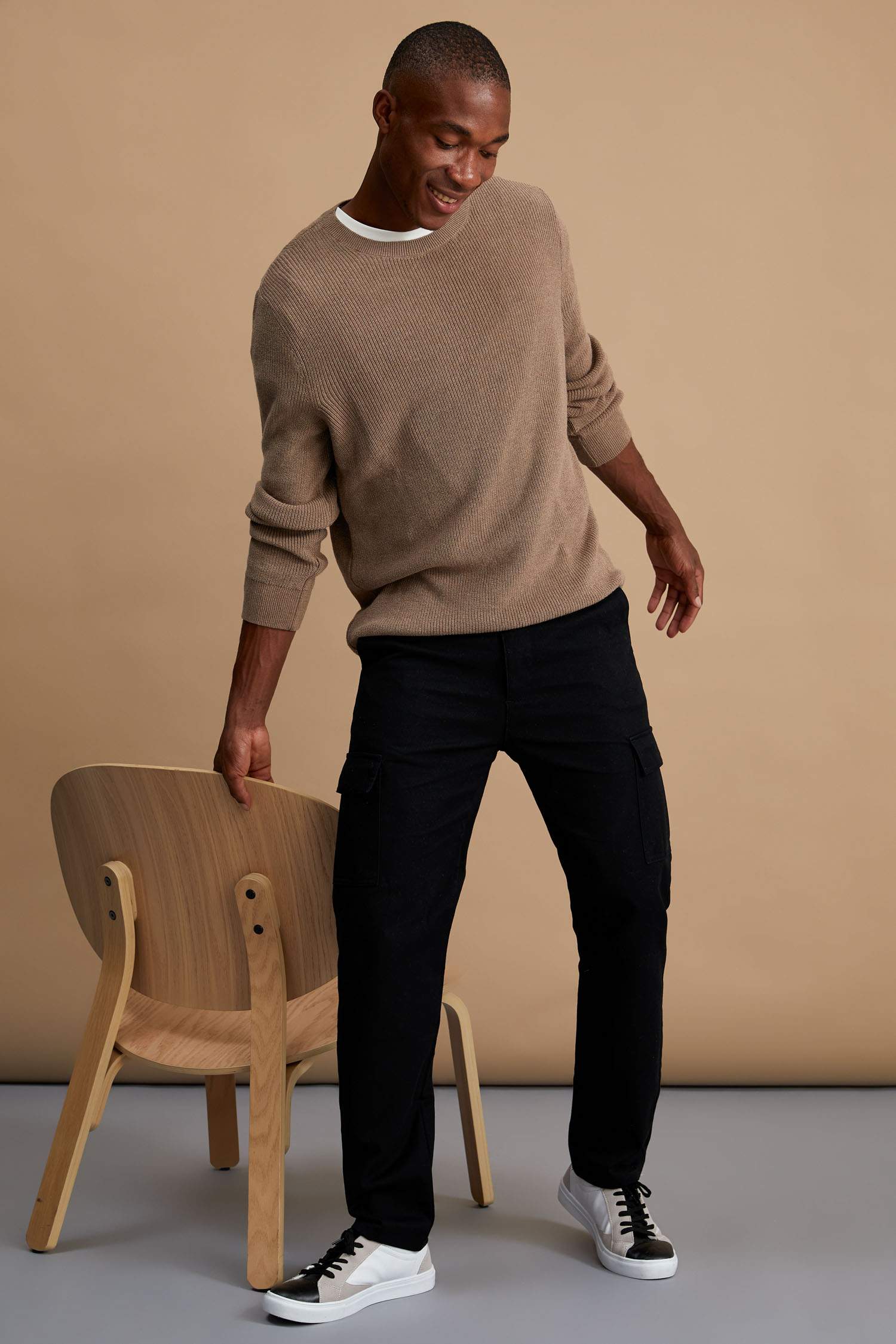 Kargo Fit Basic Chino Pantolon