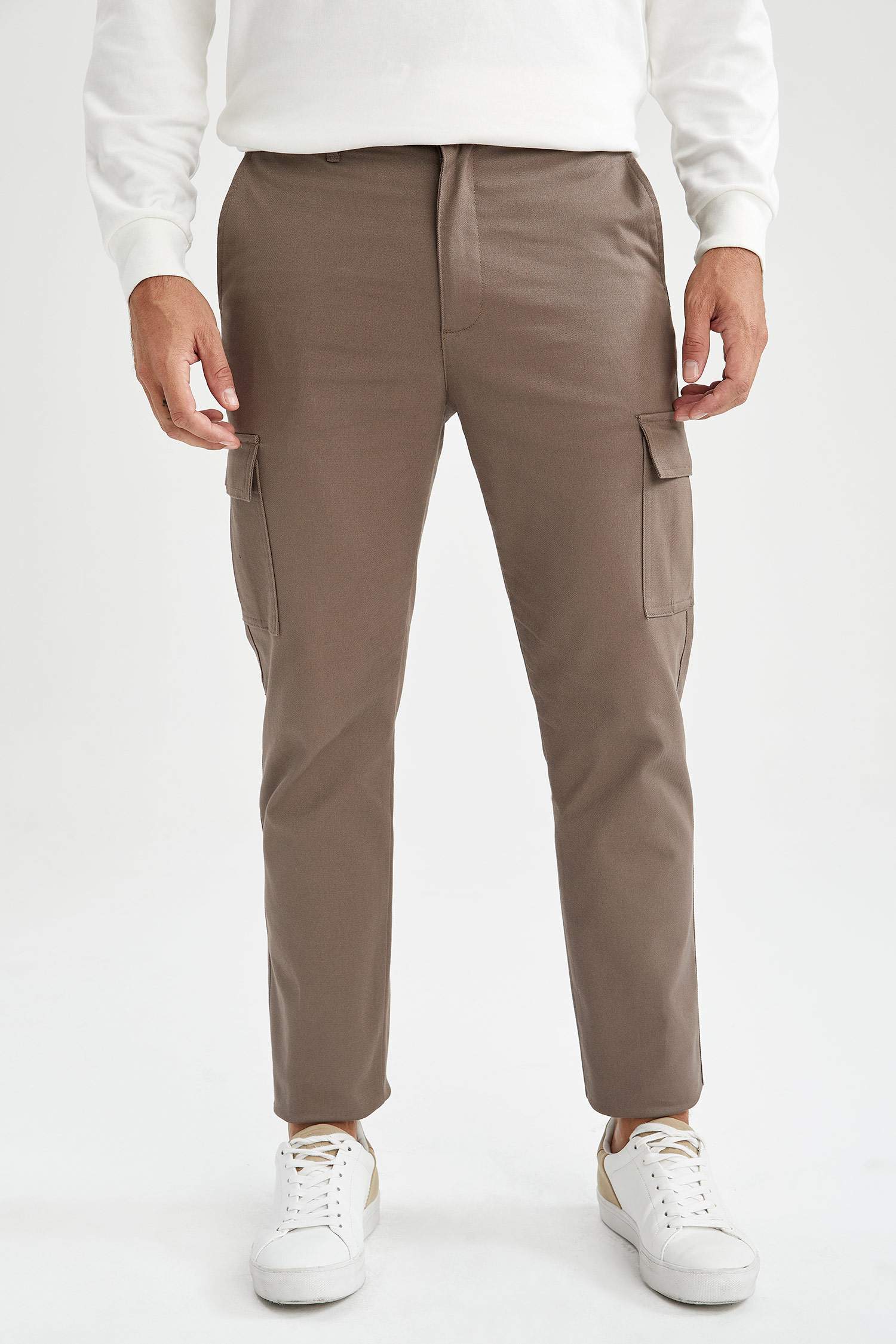 Kargo Fit Basic Chino Pantolon