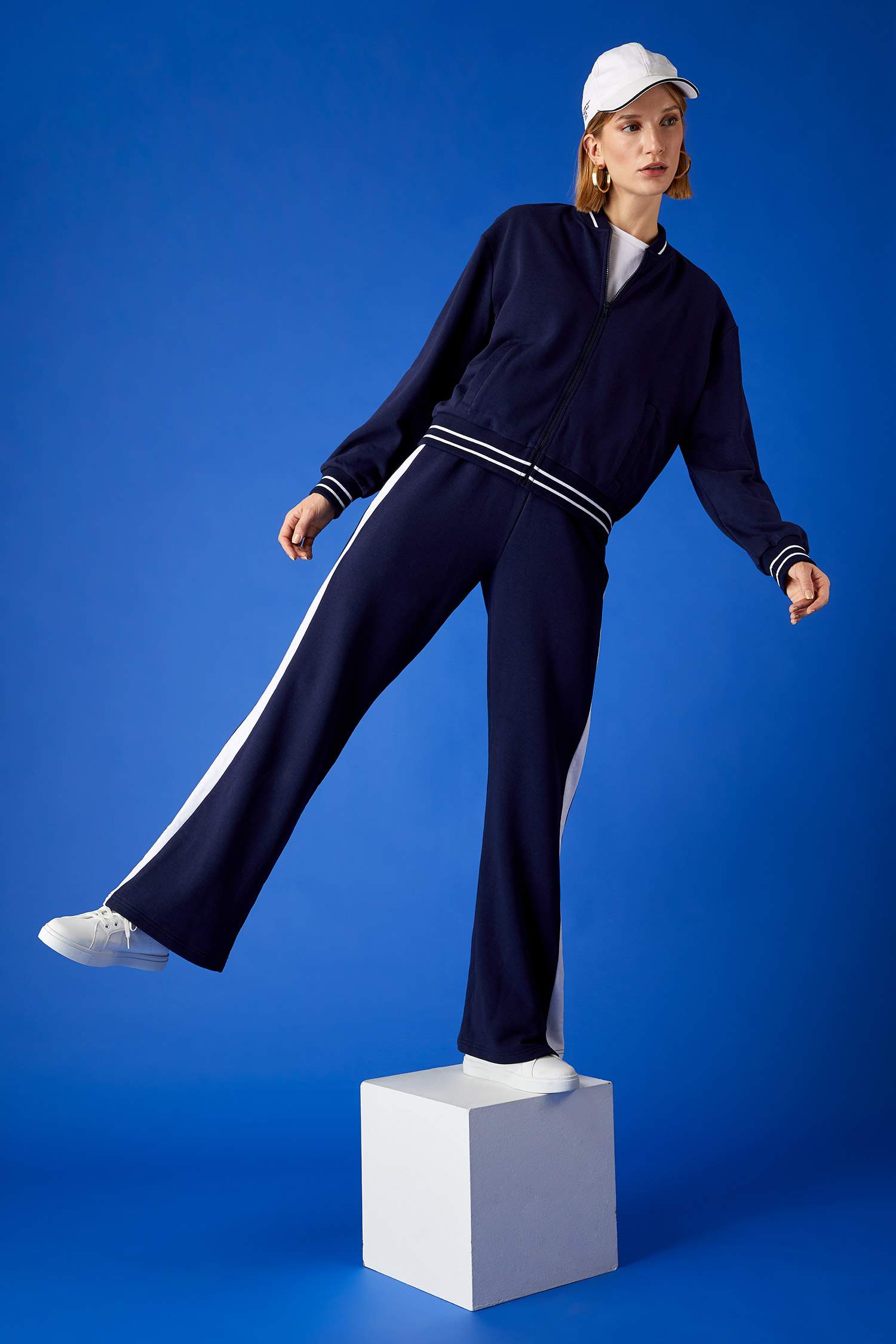 Hakim Yaka Cepli Relax Fit Bomber Ceket