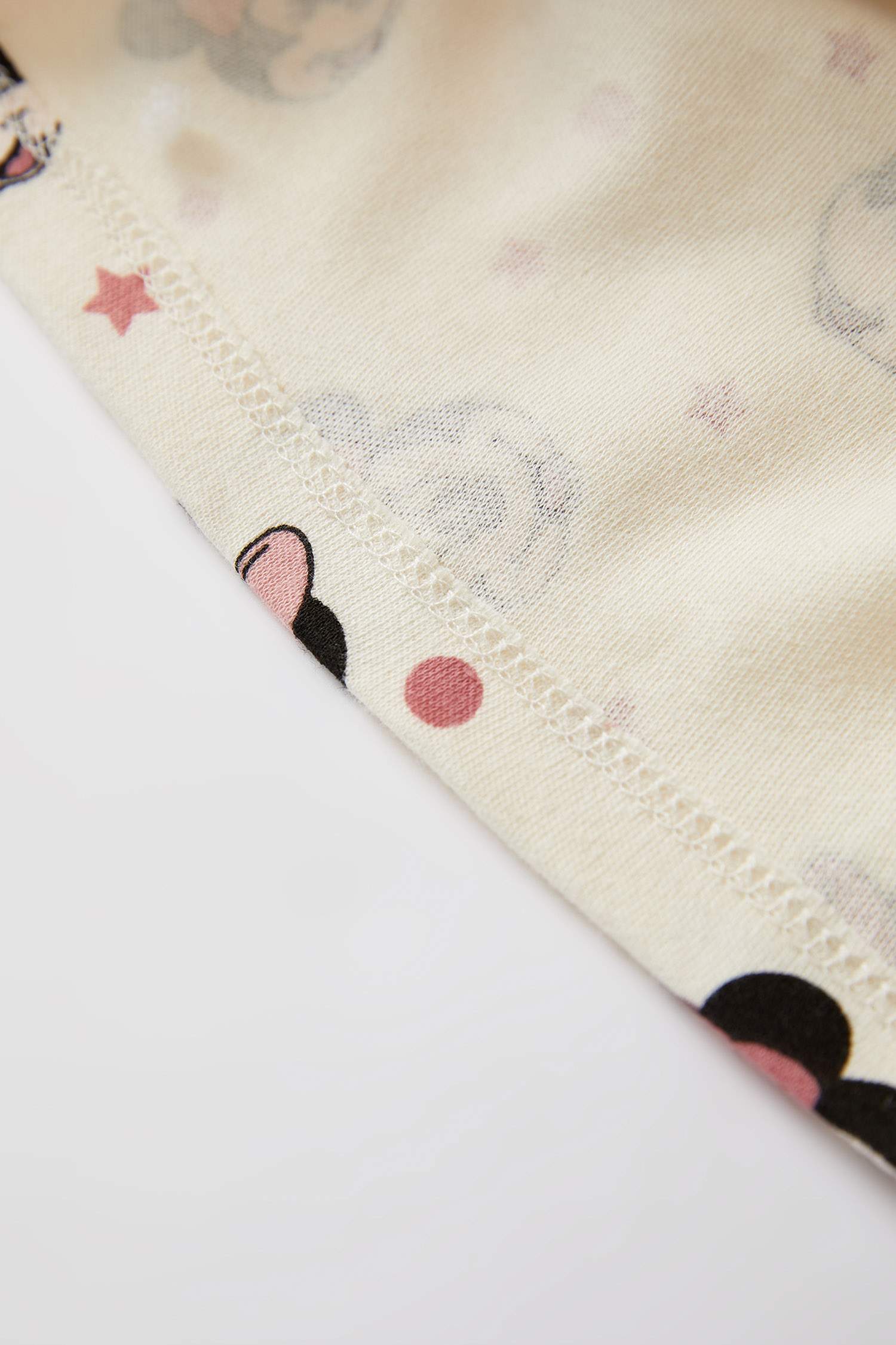 Kız Bebek Minnie Mouse Lisanslı Uzun Kollu Pamuklu Pijama Takımı