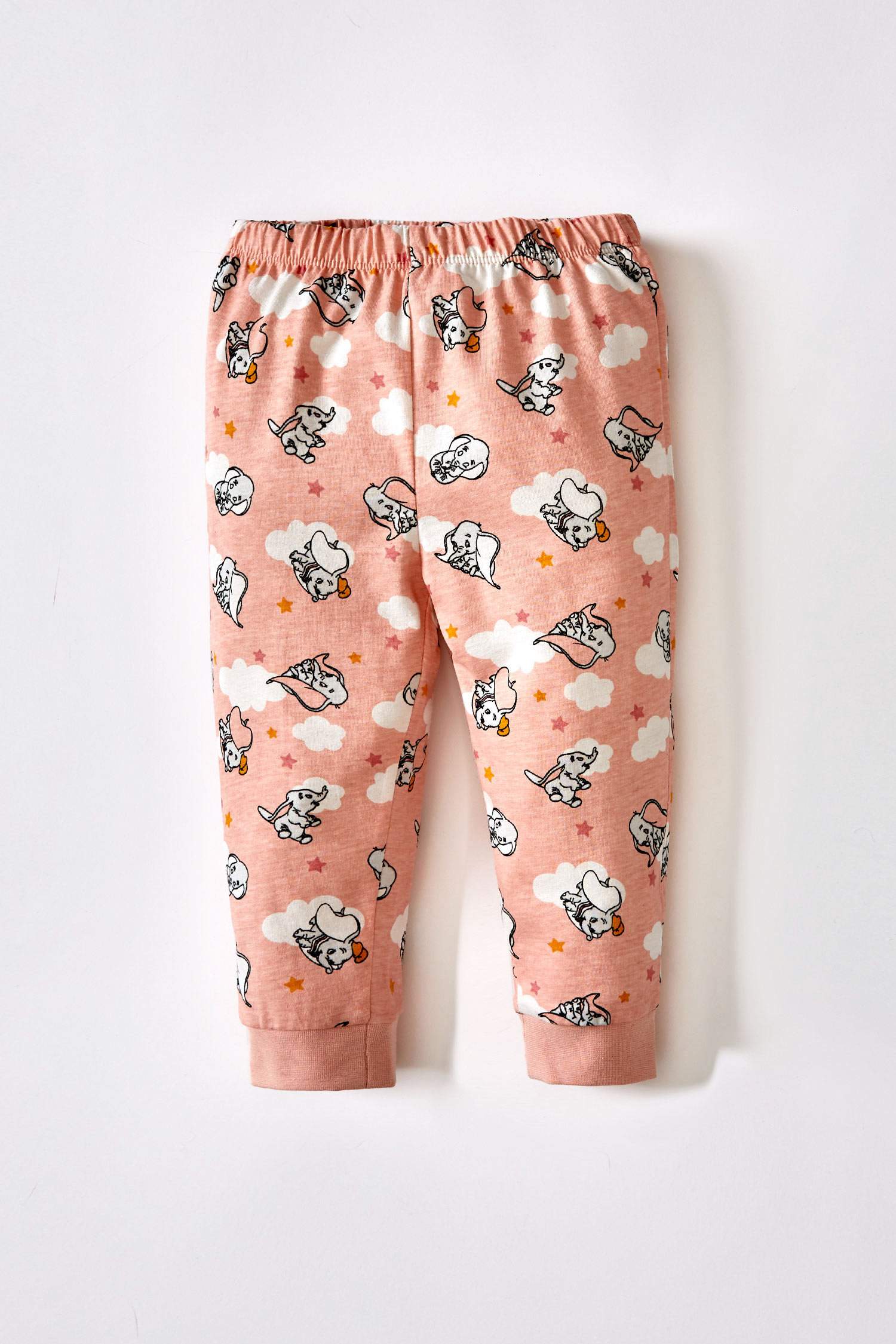 Kız Bebek Fil Baskılı Uzun Kollu Pijama Takımı