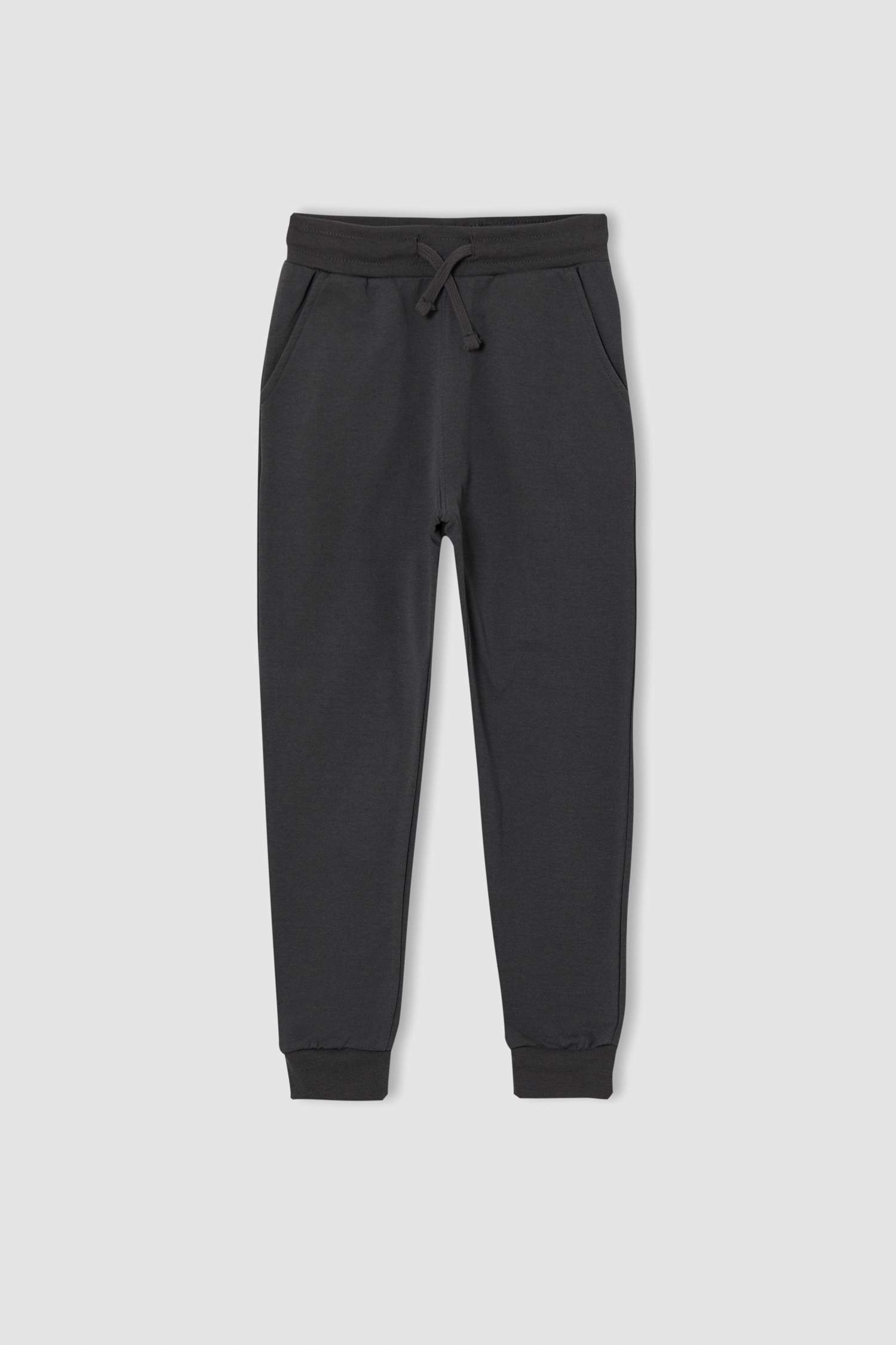 Erkek Çocuk Slim Fit Kapüşonlu Slogan Baskılı İçi Yumuşak Tüylü 2'li Takım