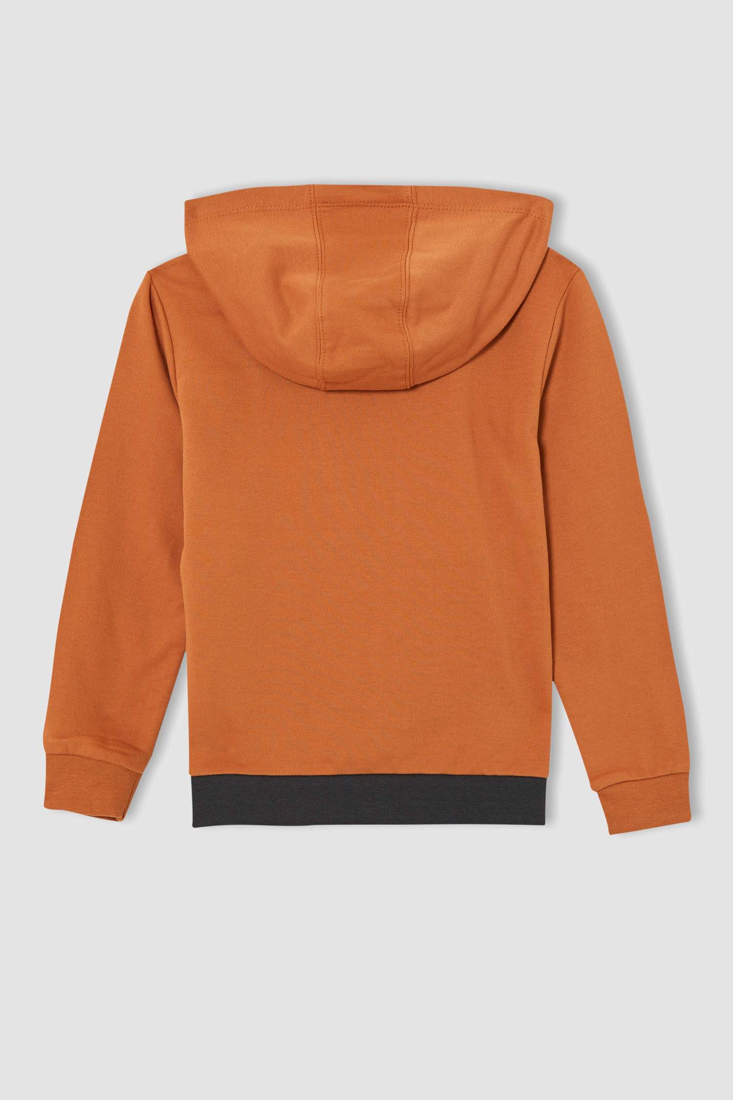 Erkek Çocuk Slim Fit Kapüşonlu Slogan Baskılı İçi Yumuşak Tüylü 2'li Takım