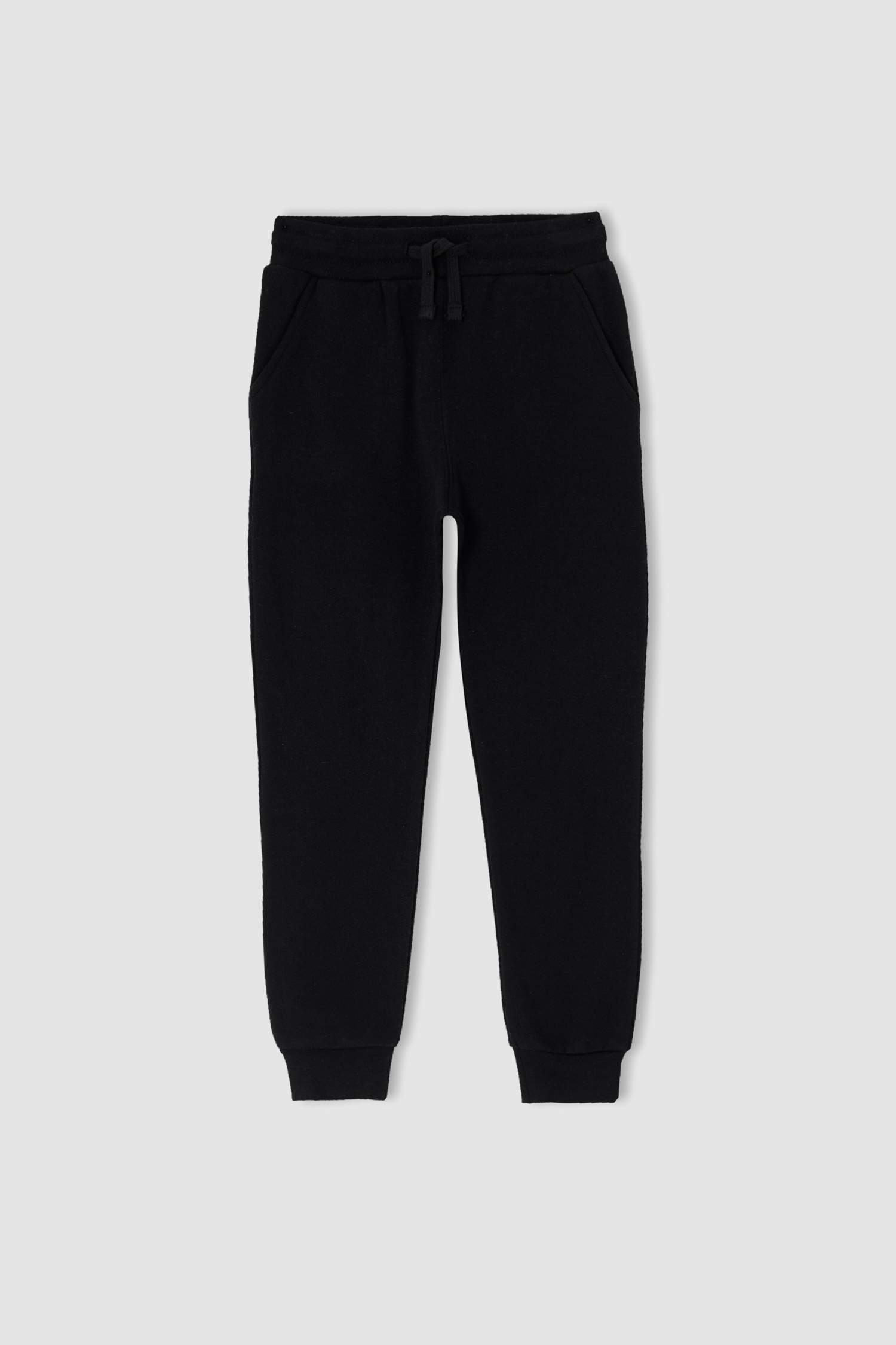 Erkek Çocuk Slim Fit Slogan Baskılı Kapüşonlu Uzun Kollu Kanguru Cepli İçi Yumuşak Tüylü 2'li Takım