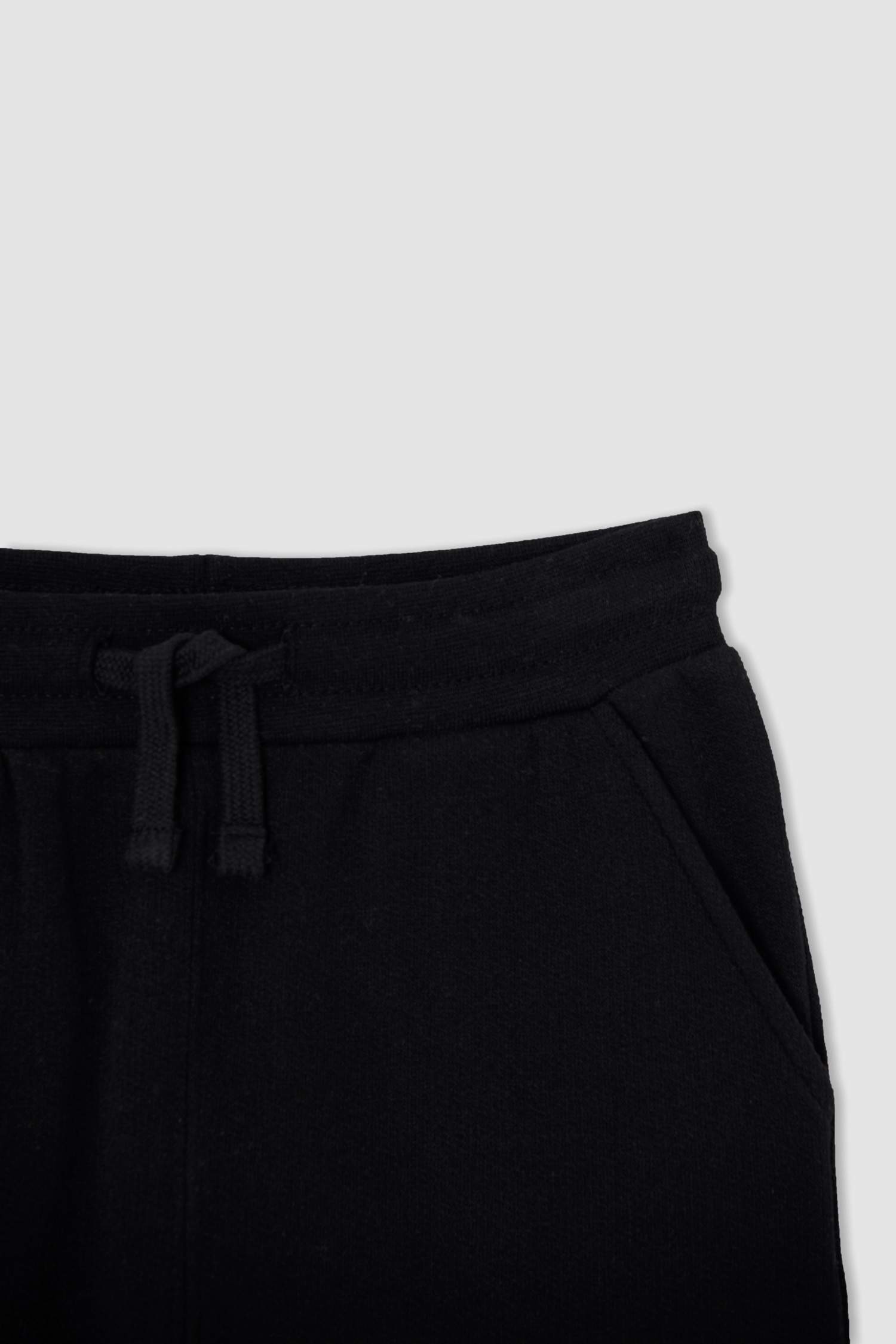 Erkek Çocuk Slim Fit Slogan Baskılı Kapüşonlu Uzun Kollu Kanguru Cepli İçi Yumuşak Tüylü 2'li Takım