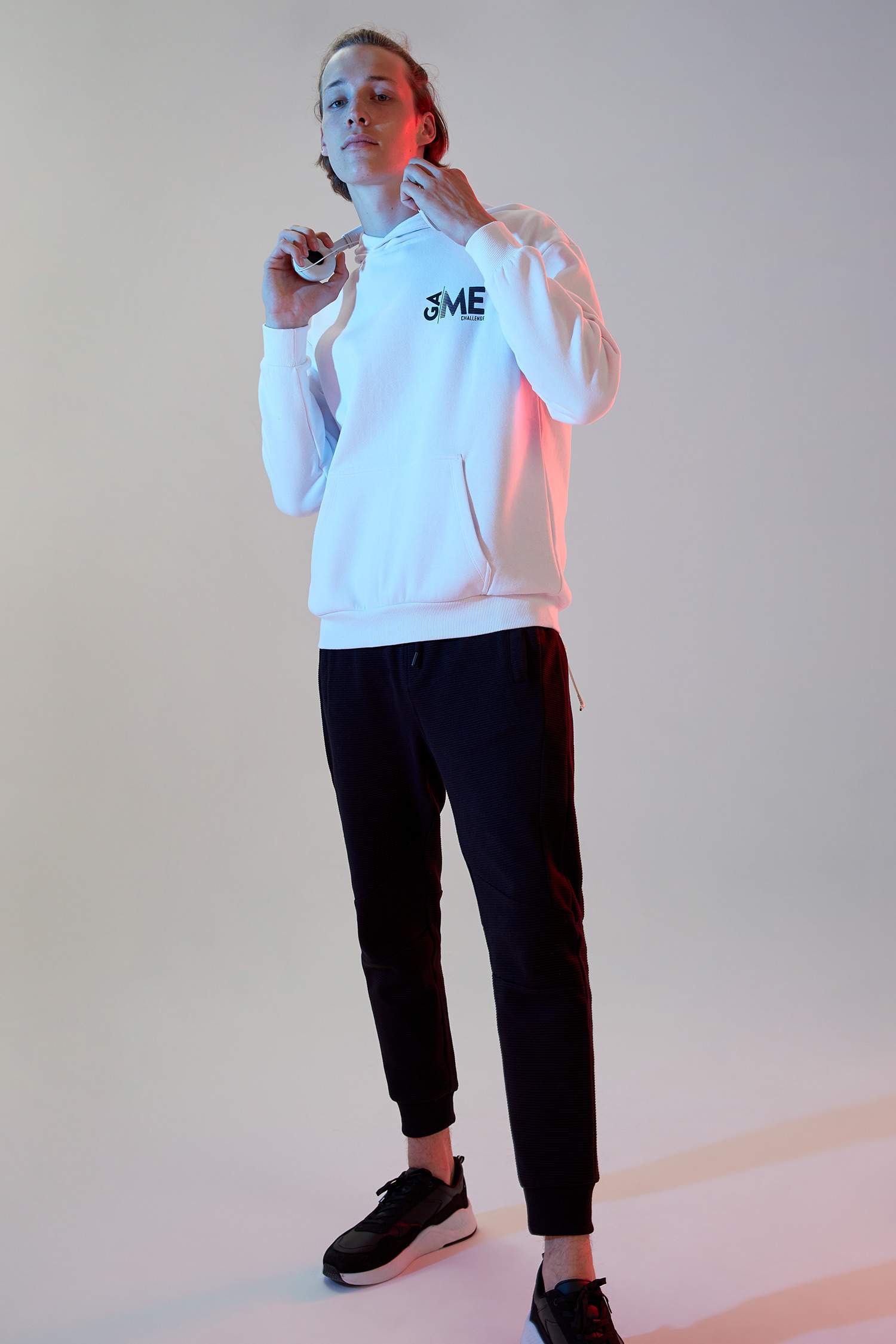 Coool Oversize Fit Sırt Baskılı Kapşüsonlu İçi Yumuşak Tüylü Pamuklu Sweatshirt