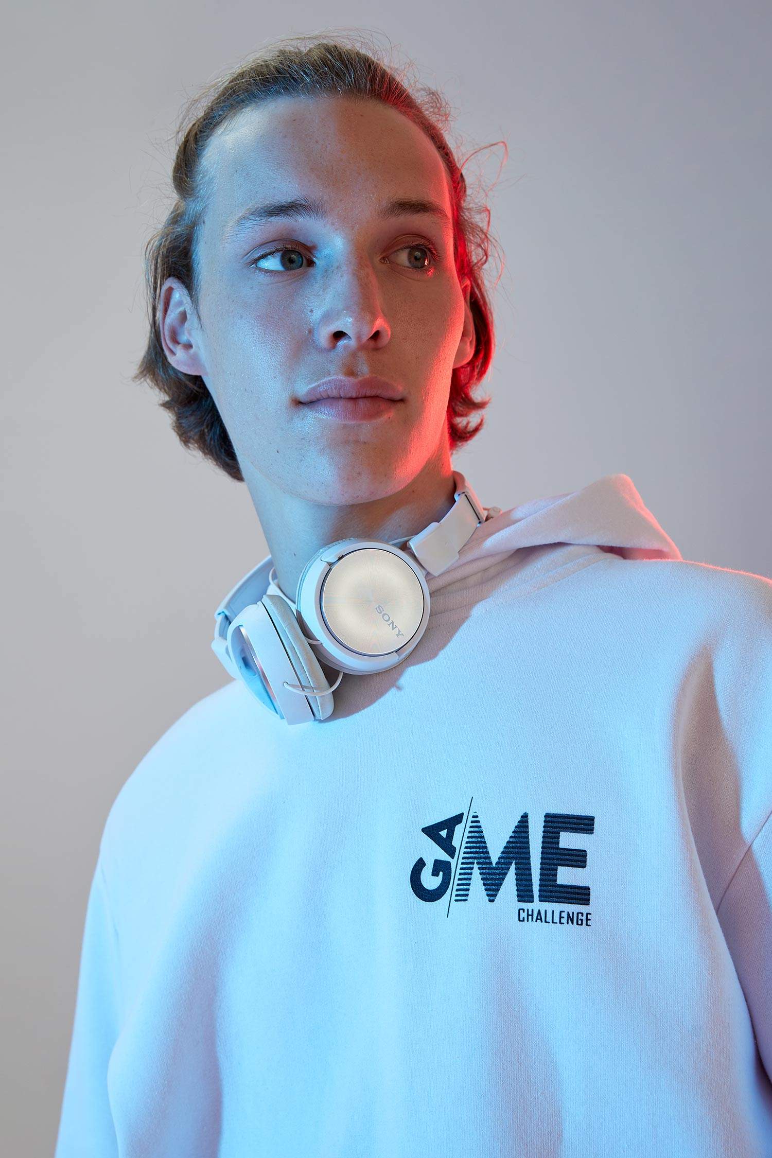 Coool Oversize Fit Sırt Baskılı Kapşüsonlu İçi Yumuşak Tüylü Pamuklu Sweatshirt