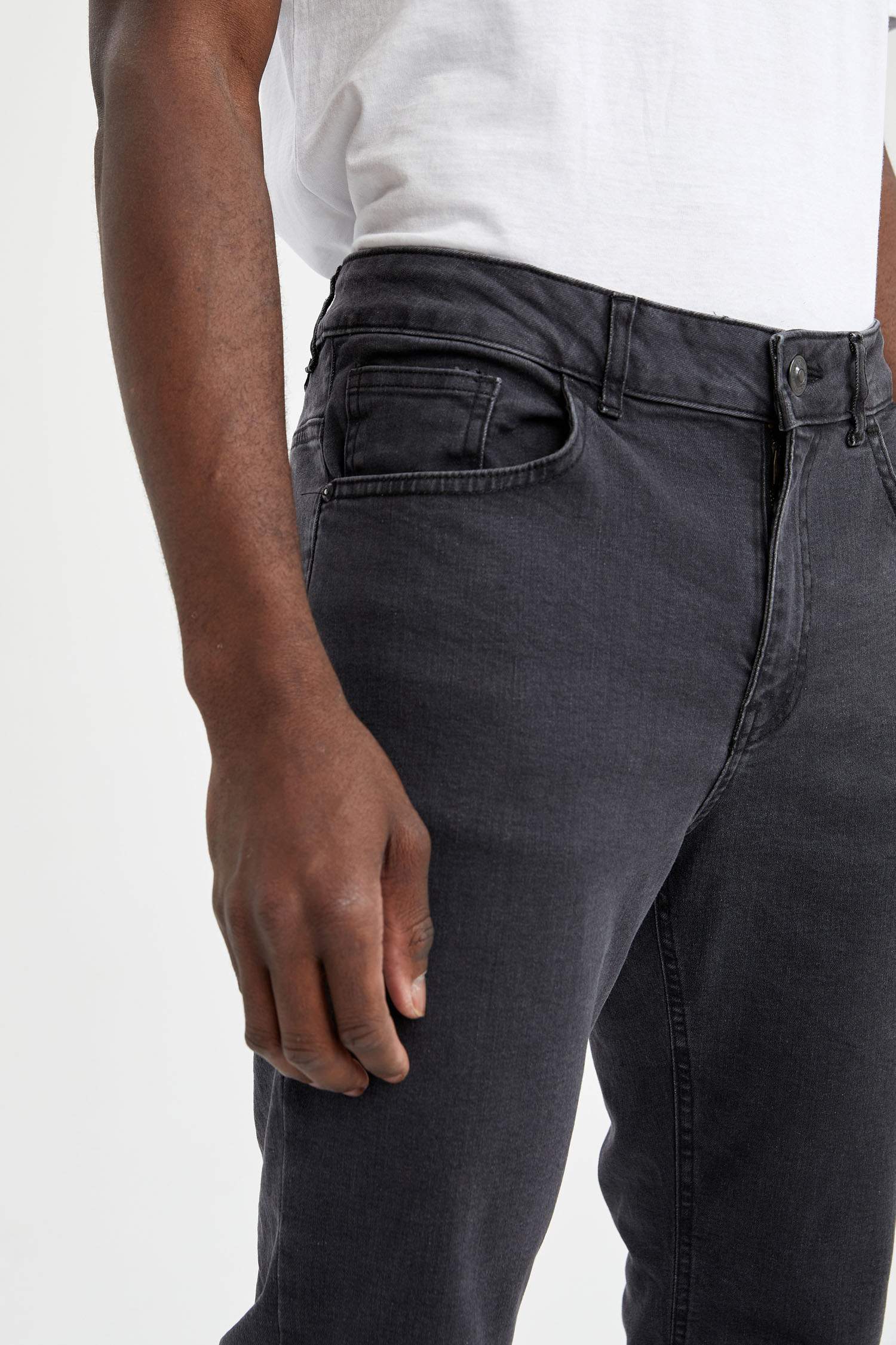 Diago Comfort Fit Yüksek Bel Boru Paça Jean Pantolon