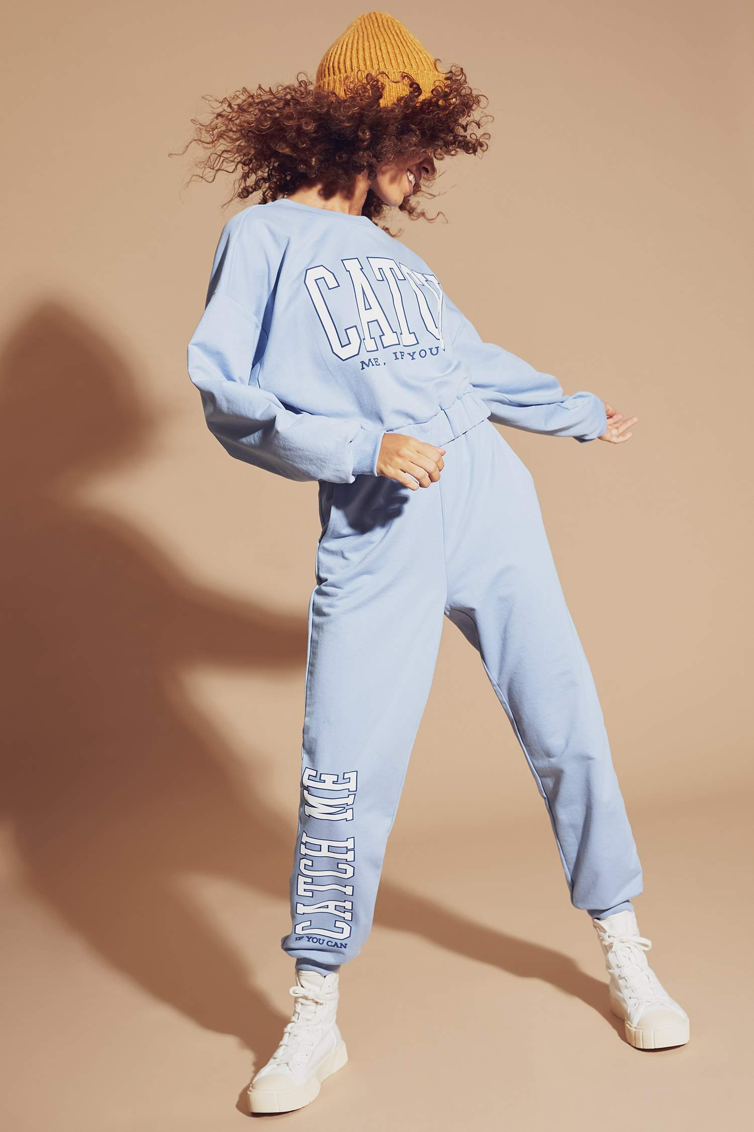 Cepli Relax Fit Baskılı Jogger Eşofman Altı