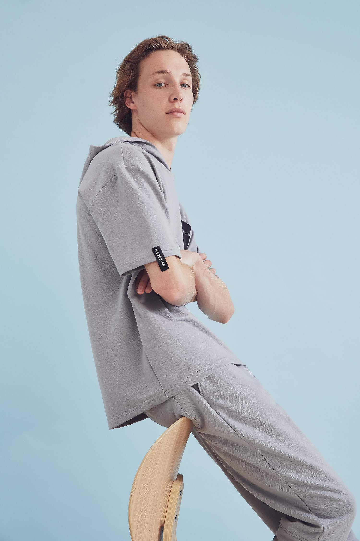 Coool Oversize Fit Baskılı Kapüşonlu Pamuklu Sweatshirt