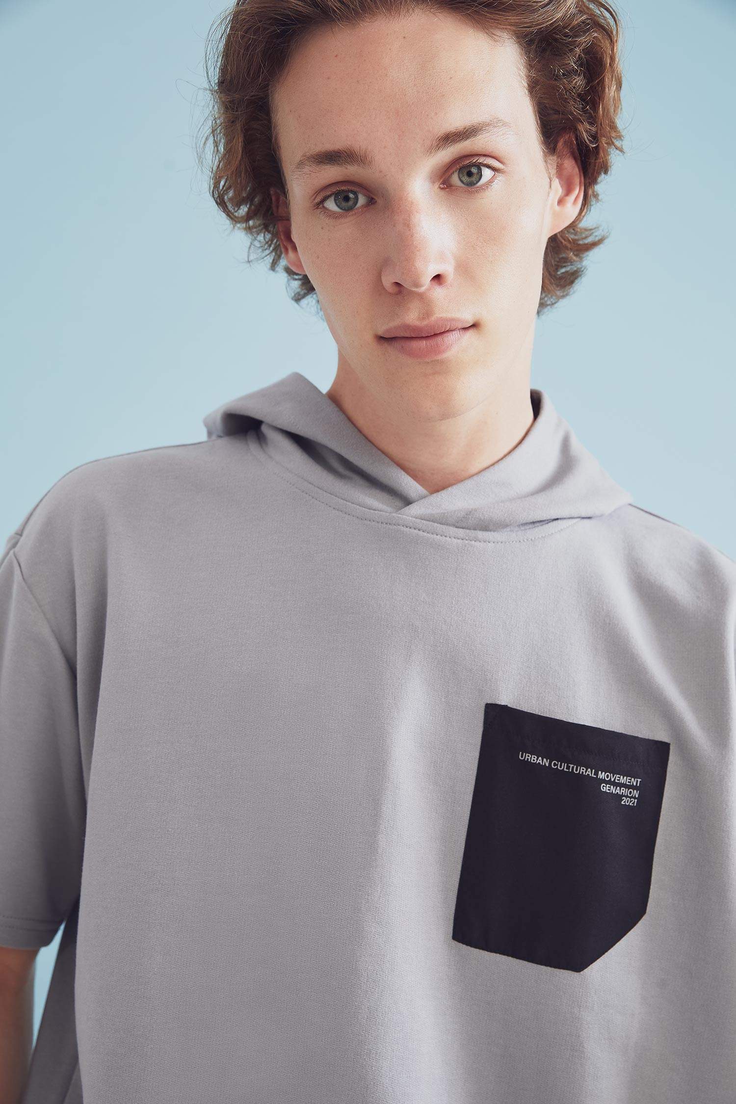 Coool Oversize Fit Baskılı Kapüşonlu Pamuklu Sweatshirt