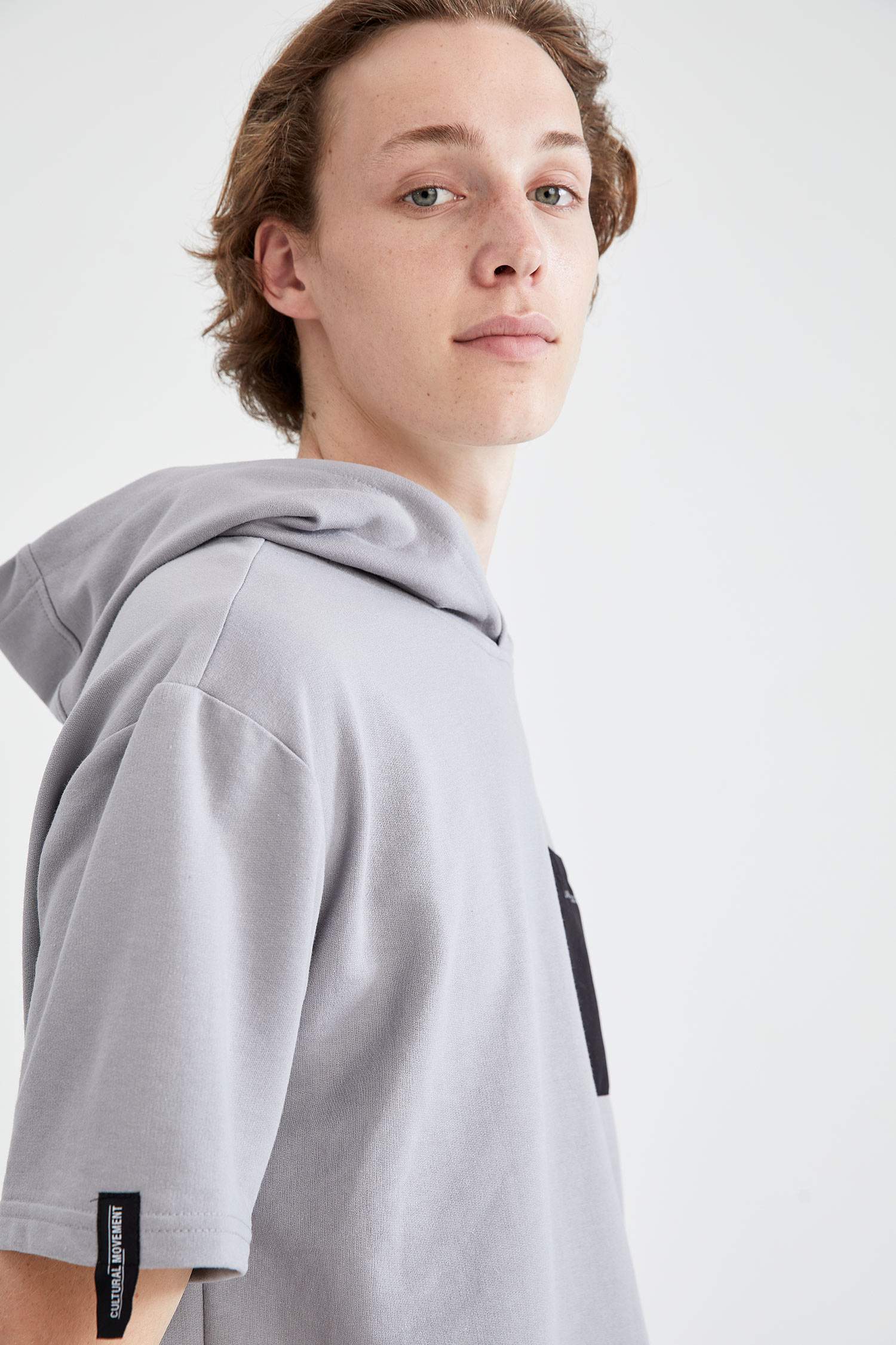 Coool Oversize Fit Baskılı Kapüşonlu Pamuklu Sweatshirt