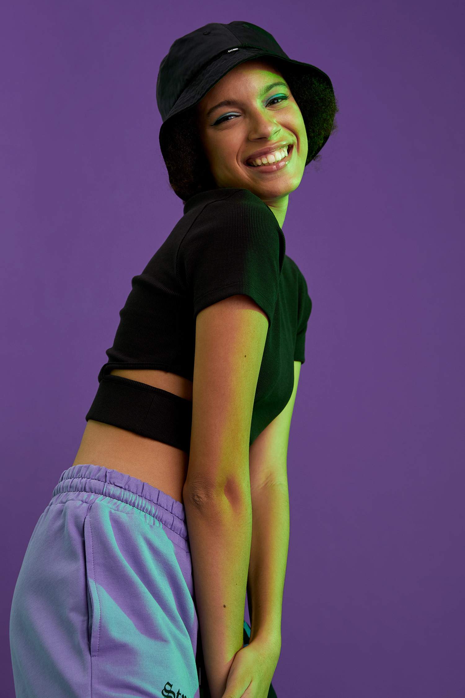 Coool Bisiklet Yaka Bel Dekolteli Slim Fit Kısa Kollu Crop Tişört
