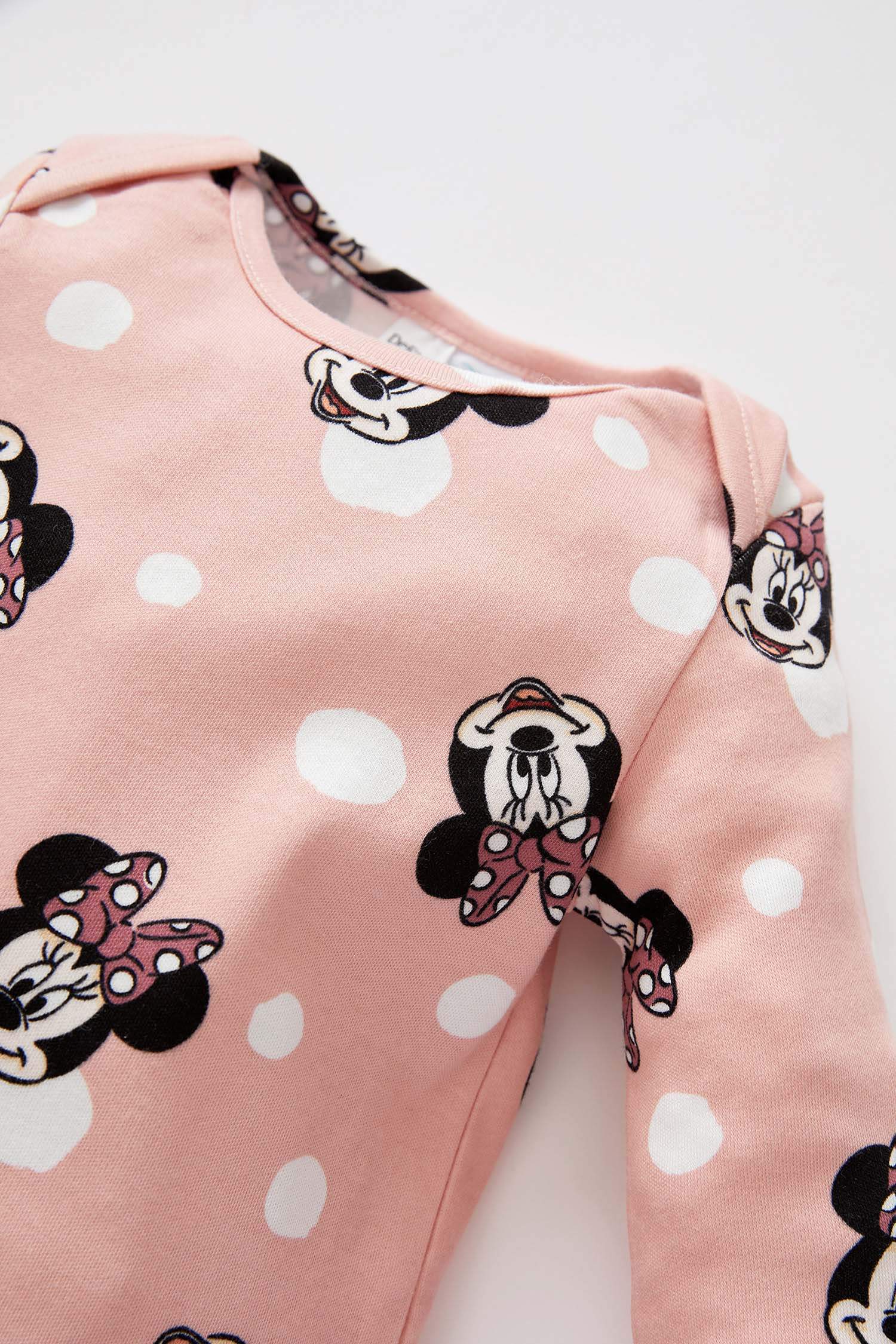Kız Bebek Minnie Mouse Lisanslı Yeni Doğan 3'lü Takım