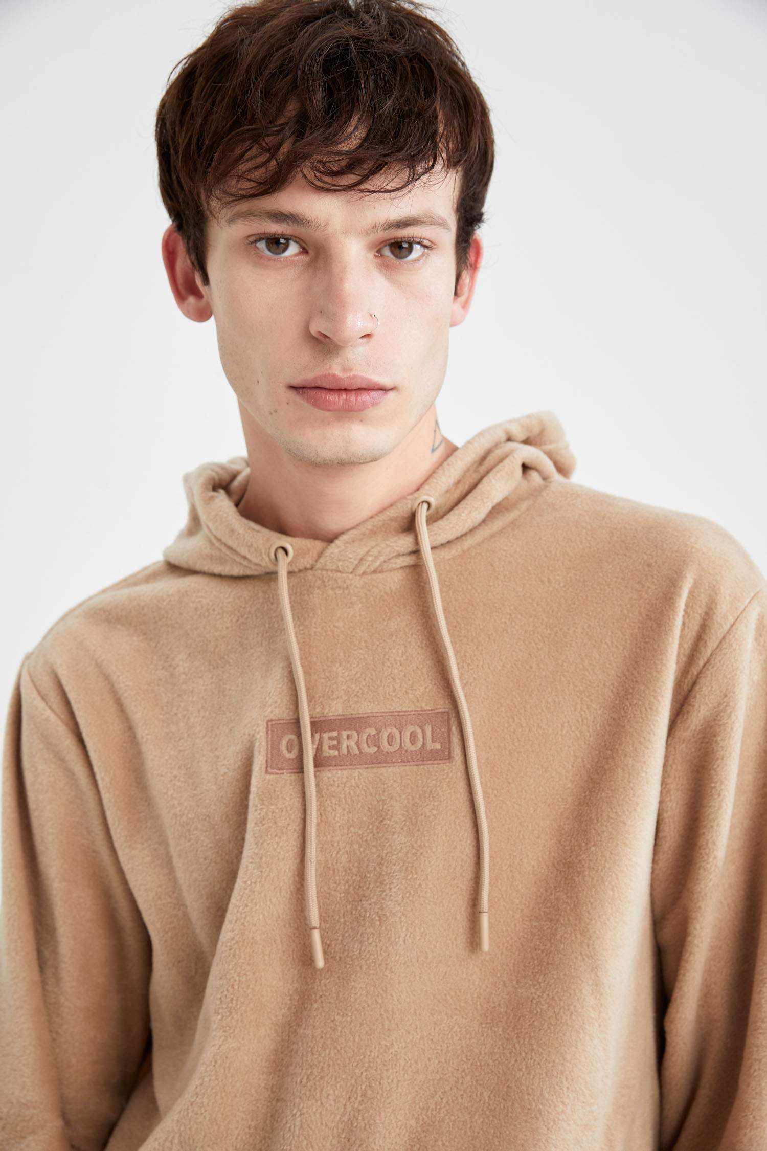 Regular Fit Kanguru Cepli Isı Yalıtımlı Warmtech Uzun Kollu Sweatshirt