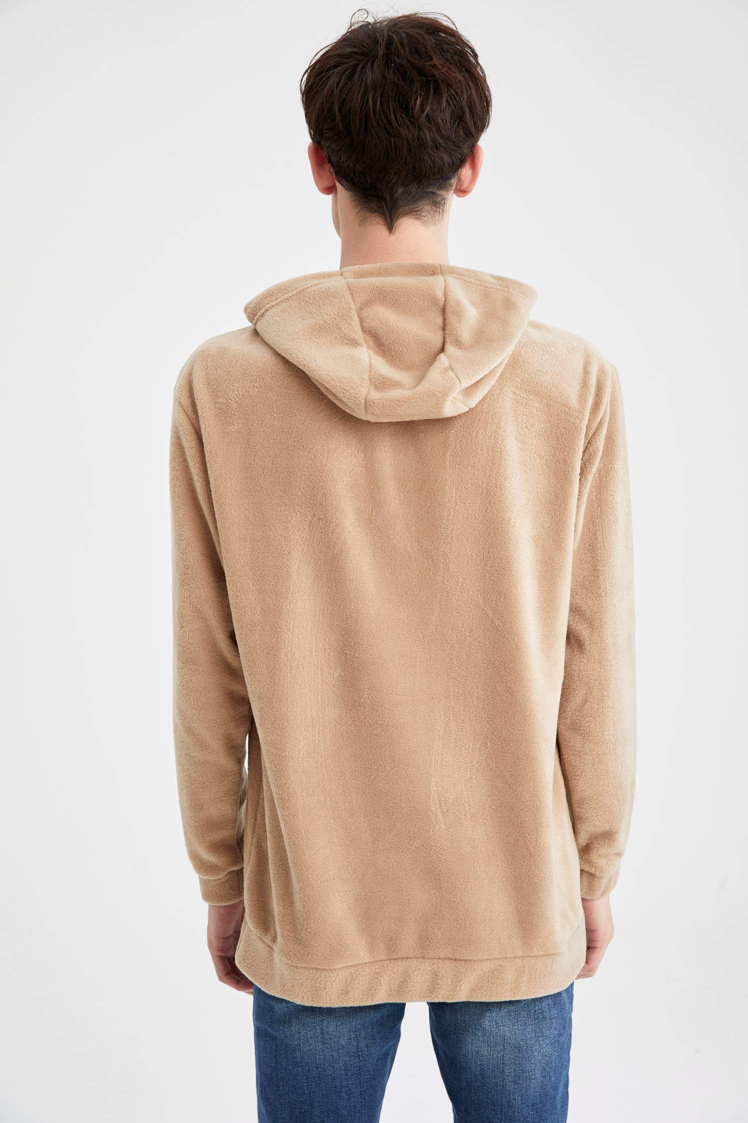 Regular Fit Kanguru Cepli Isı Yalıtımlı Warmtech Uzun Kollu Sweatshirt