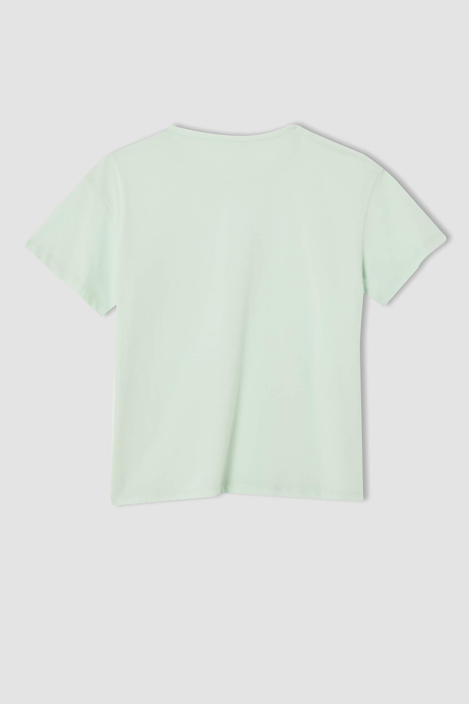 Kız Çocuk Oversize Fit Papatya Baskılı Kısa Kollu Tişört