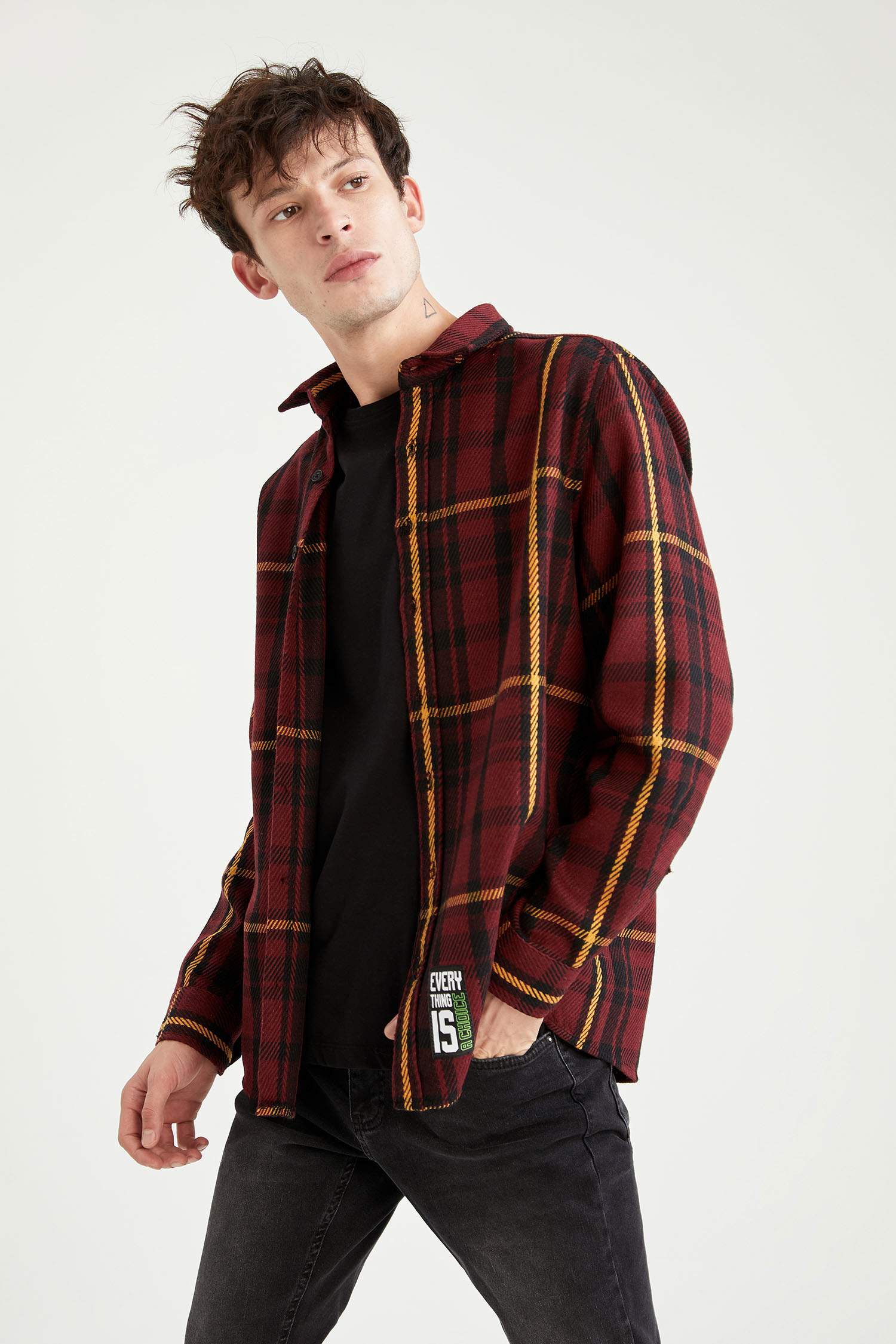 Regular Fit Ekose Desenli Oduncu Gömlek