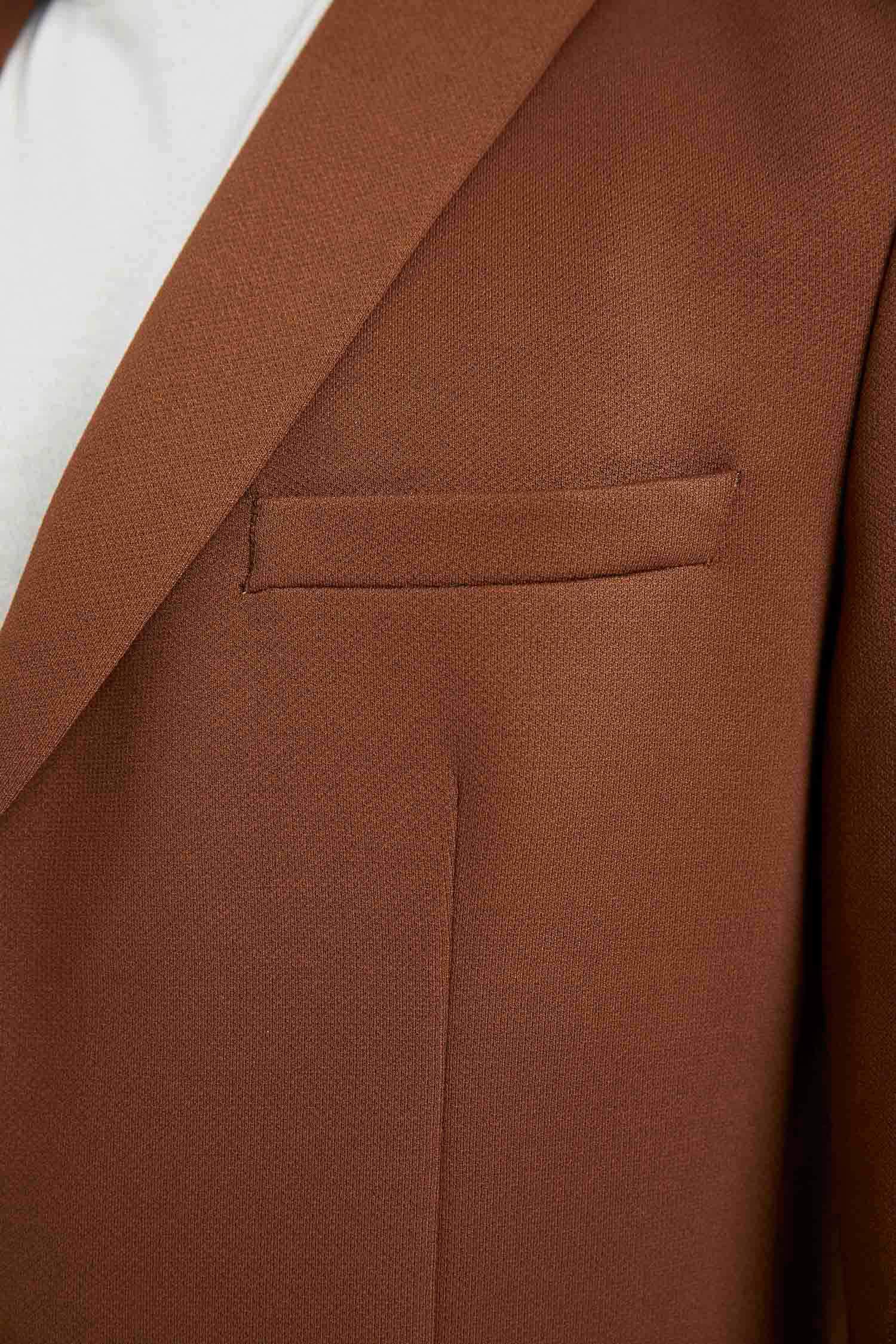 Slim Fit Yarım Astar Blazer Ceket