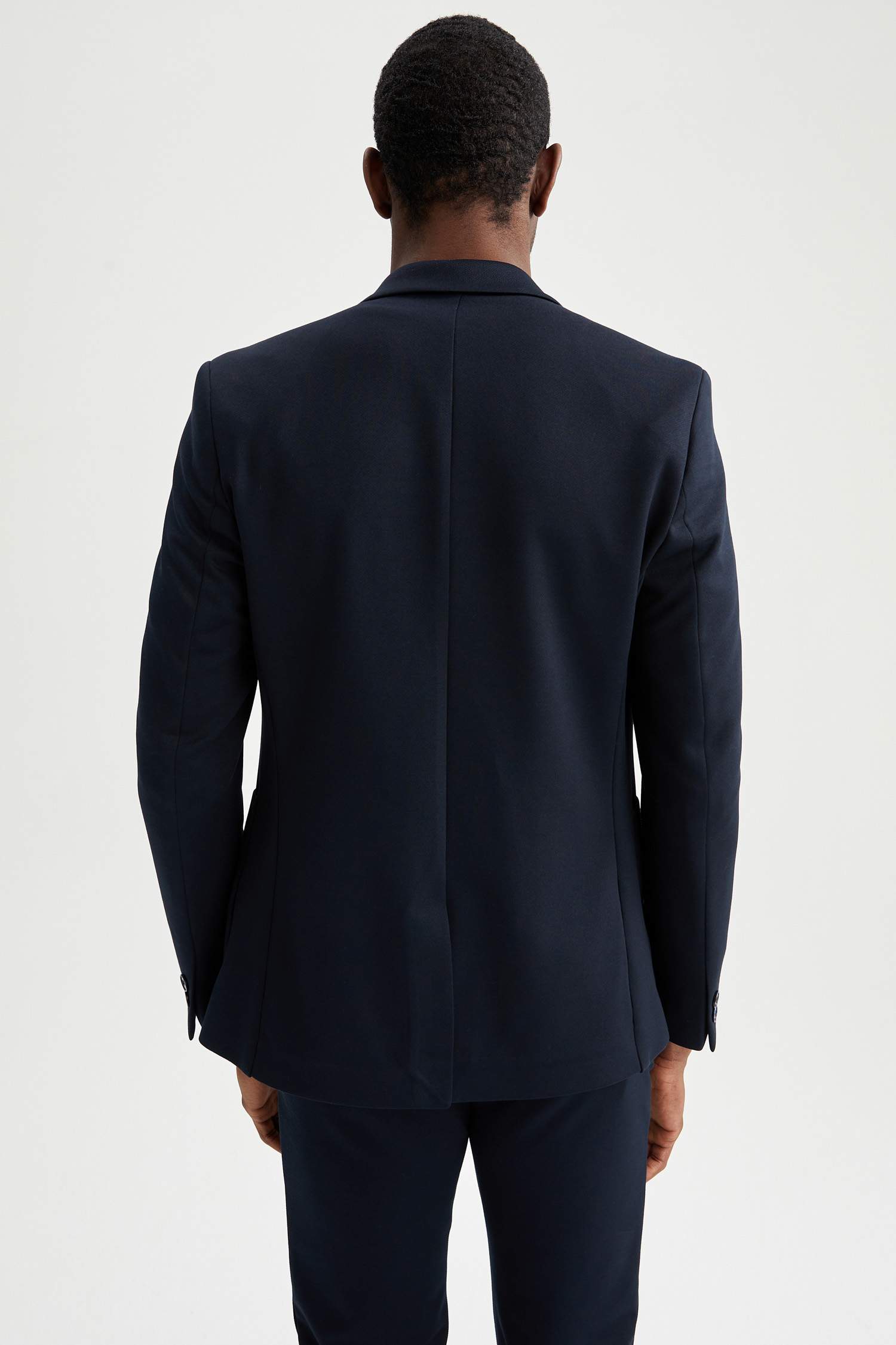 Slim Fit Yarım Astar Blazer Ceket