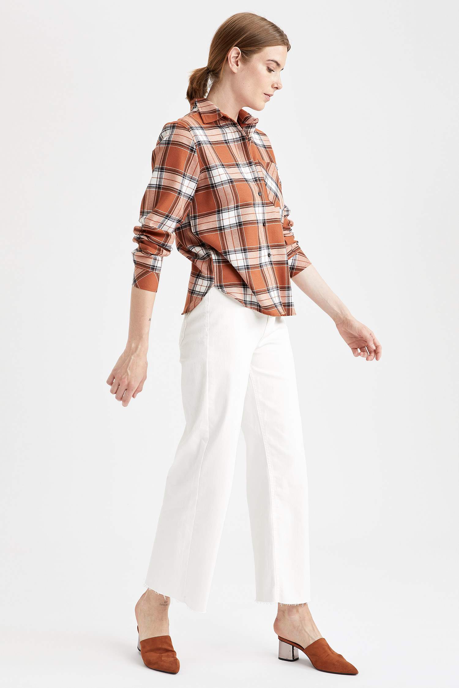 Retro Ekoseli Relax Fit Flanel Oduncu Gömlek