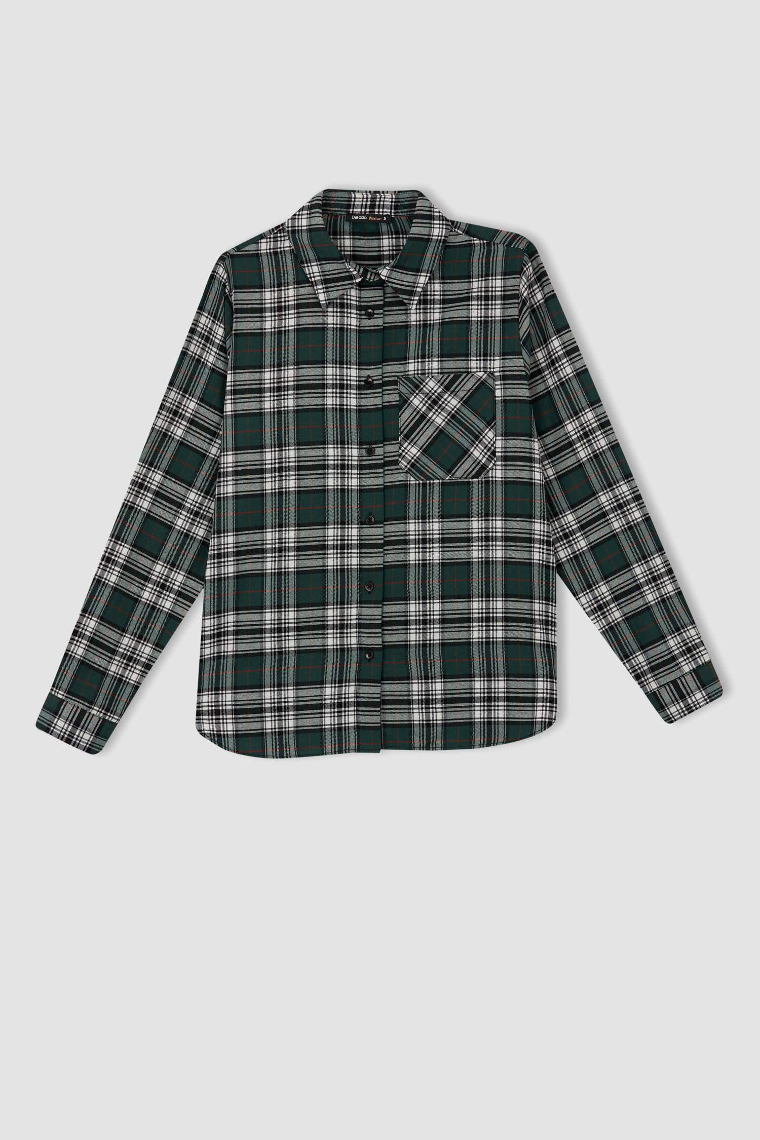 Retro Ekoseli Relax Fit Flanel Oduncu Gömlek