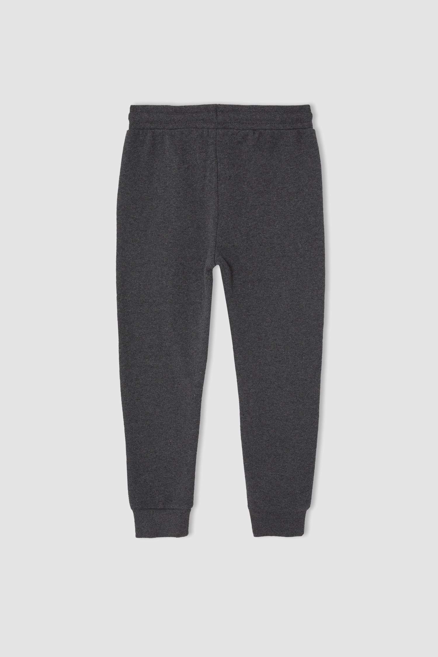 Erkek Çocuk Baskılı Kapüşonlu Kanguru Cepli Uzun Kollu Sweatshirt ve Jogger Eşofman Altı Takımı