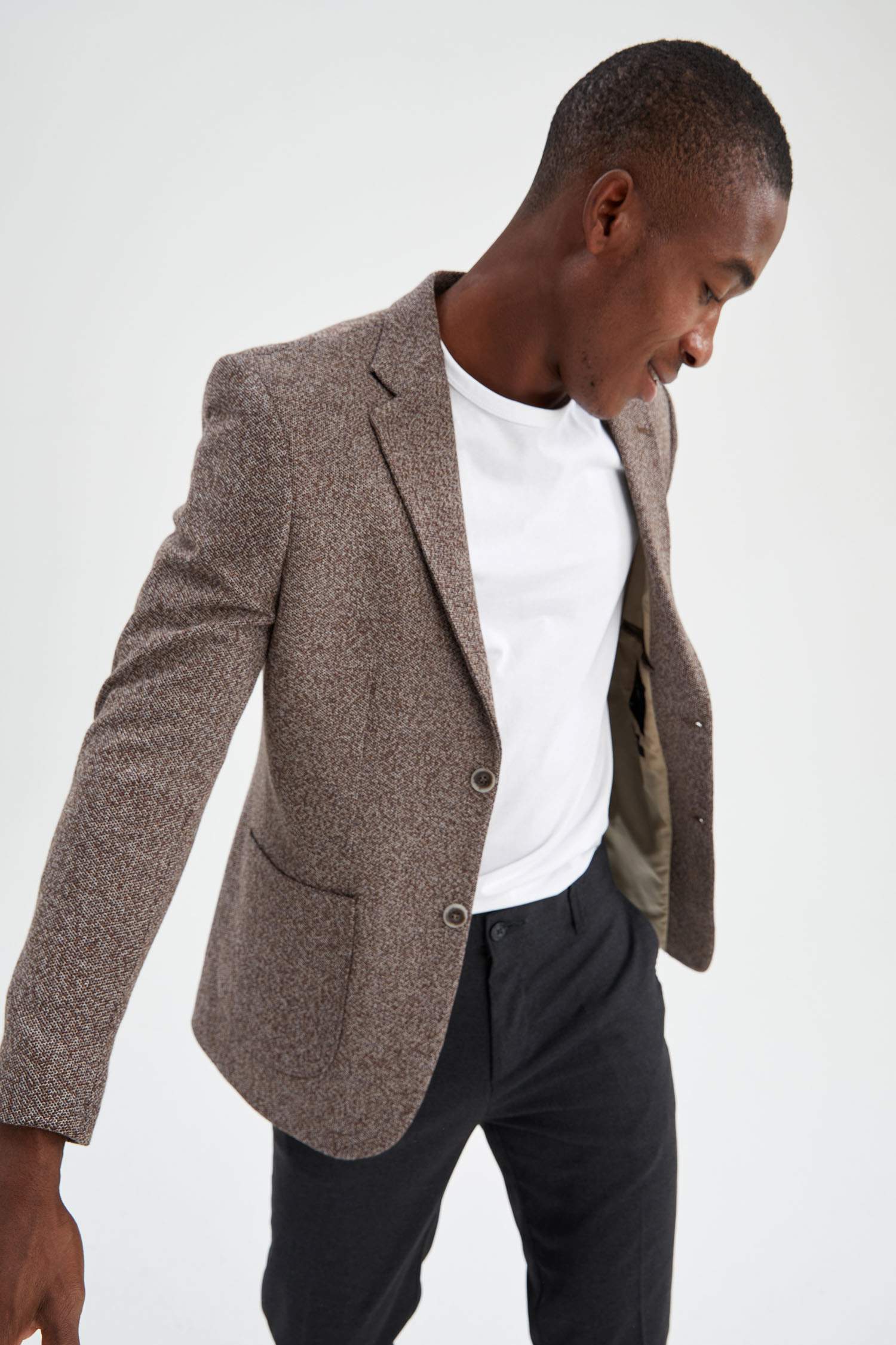 Slim Fit Basic Blazer Ceket