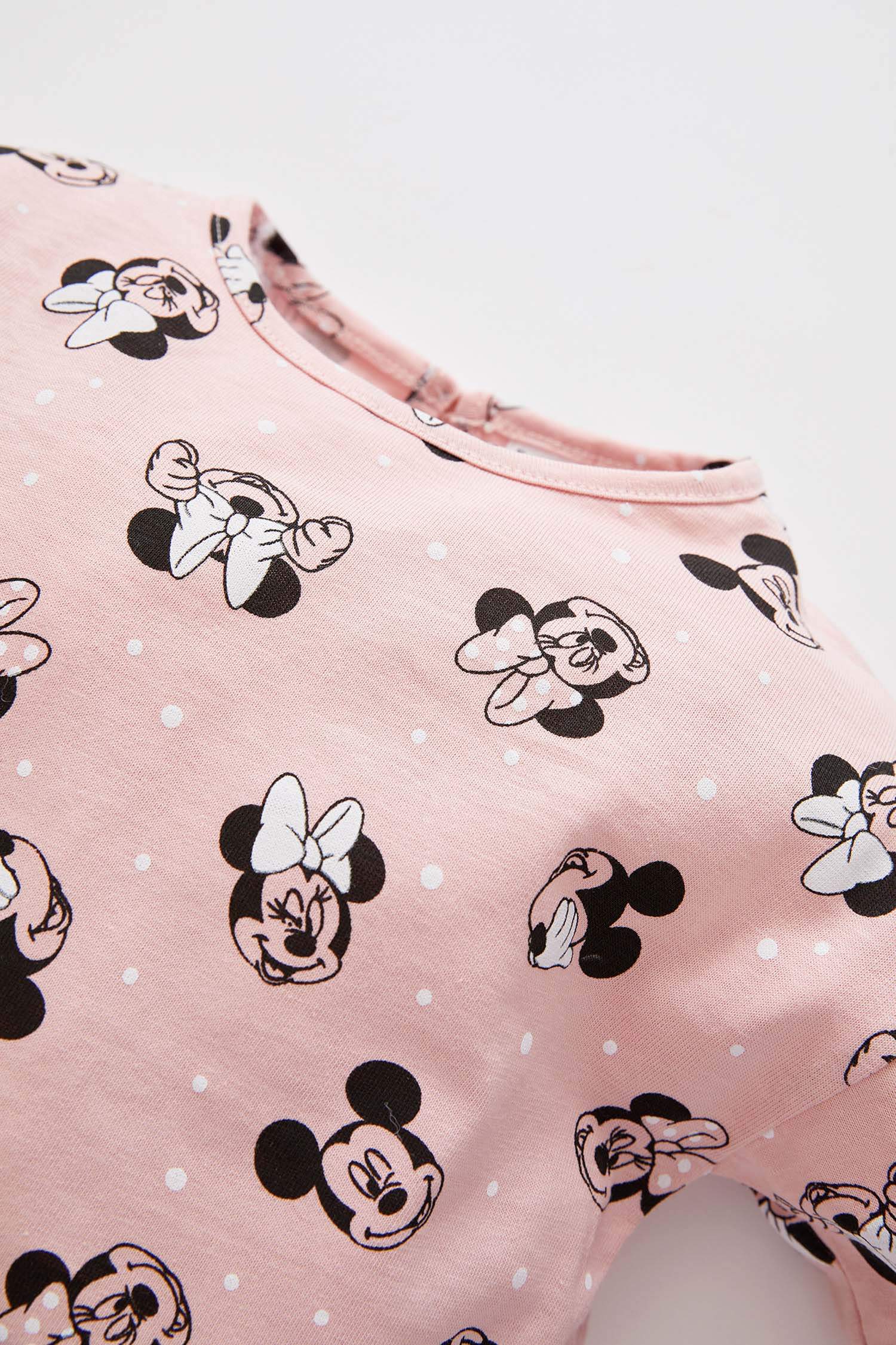 Kız Bebek Minnie Mouse Lisanslı Pamuklu Uzun Kollu Tişört