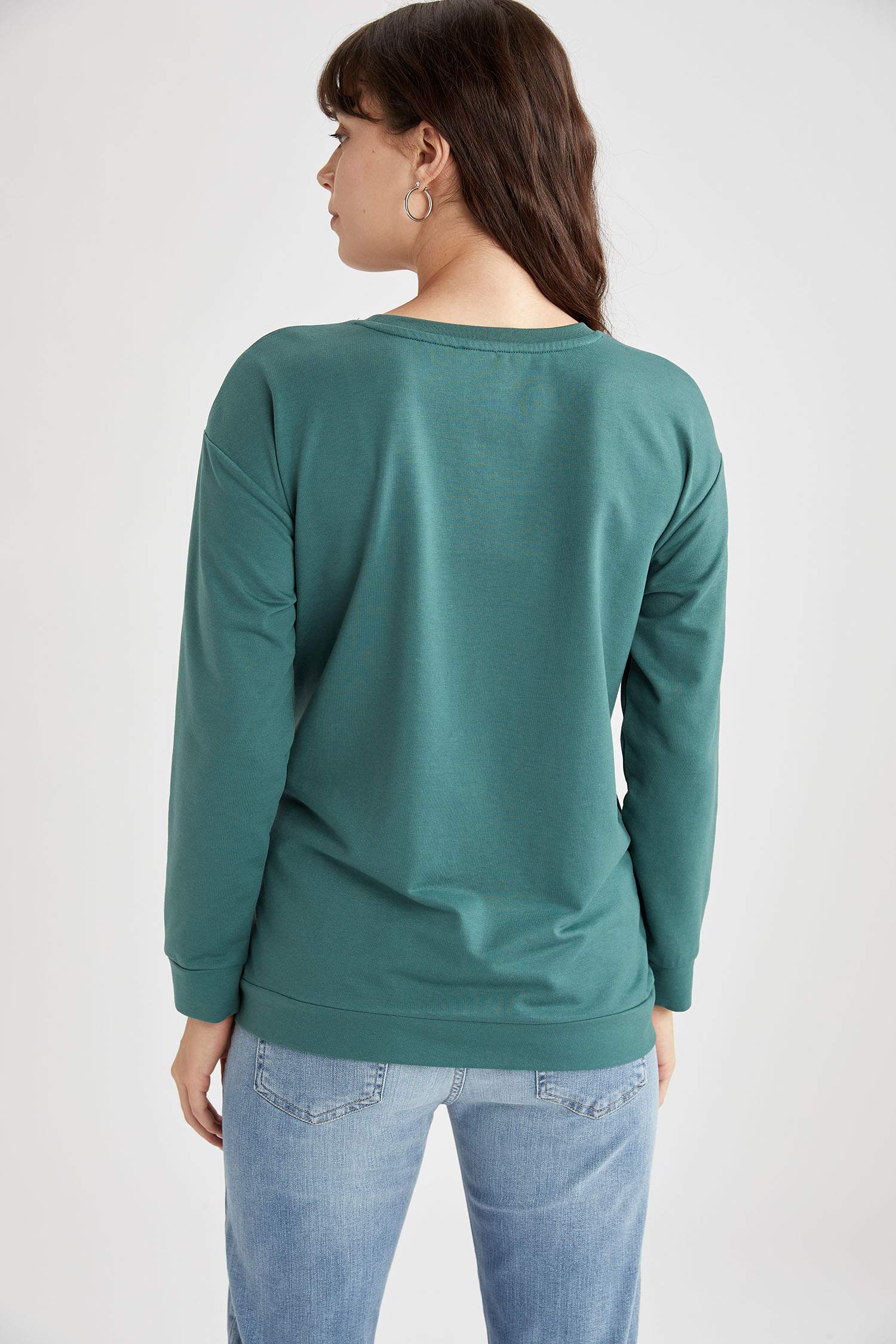 Hamile Slogan Baskılı Sweatshirt