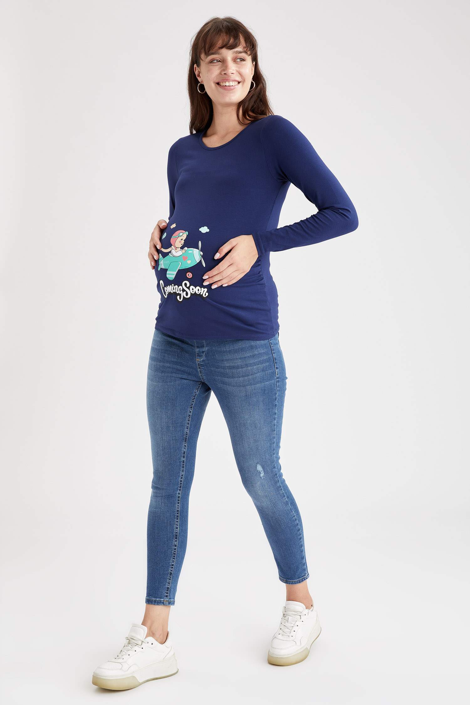 Hamile Skinny Fit Jean Pantolon