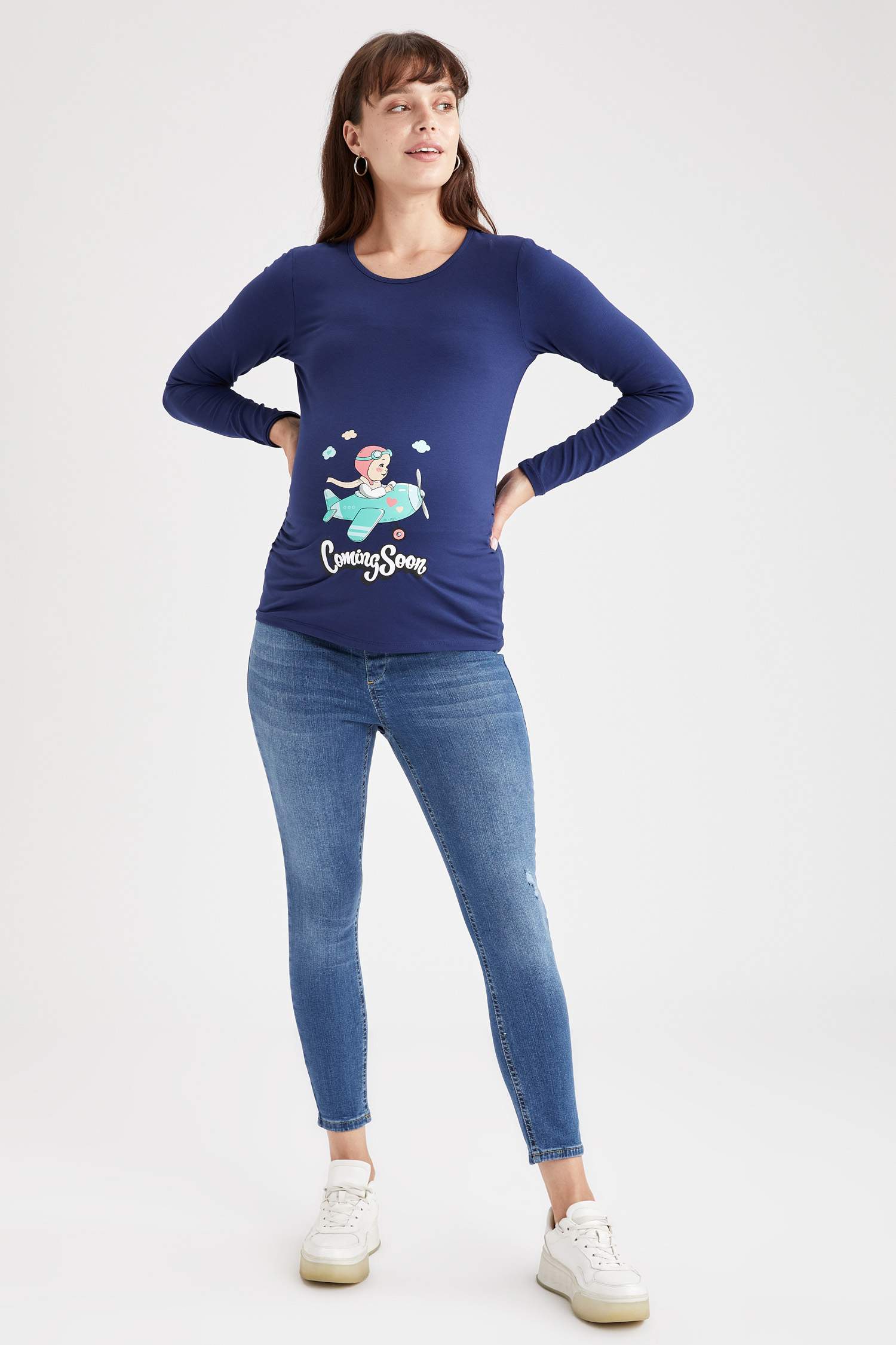 Hamile Skinny Fit Jean Pantolon
