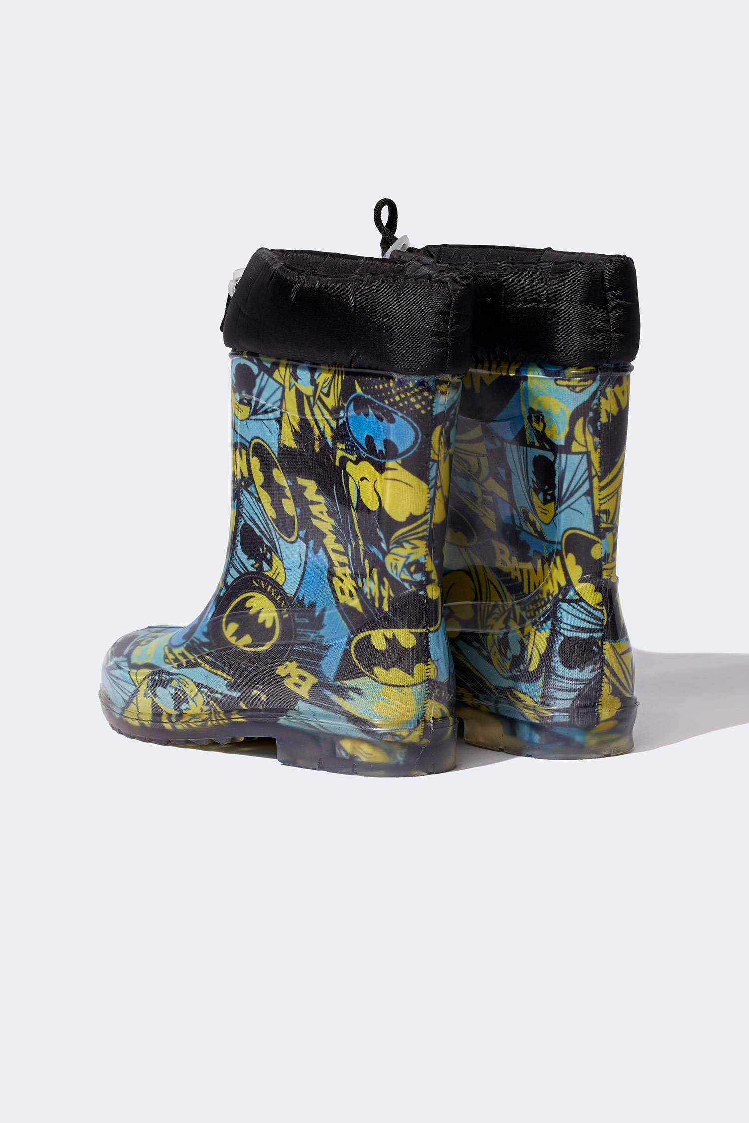 Erkek Çocuk Kışlık Batman Lisanslı Işıklı Su Geçirmez Yağmur Çizmesi