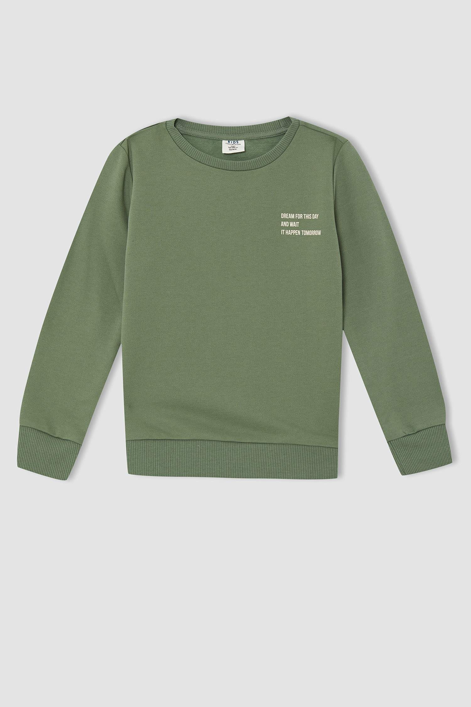 Erkek Çocuk Regular Fit Bisiklet Yaka İçi Yumuşak Tüylü 2'li Sweatshirt