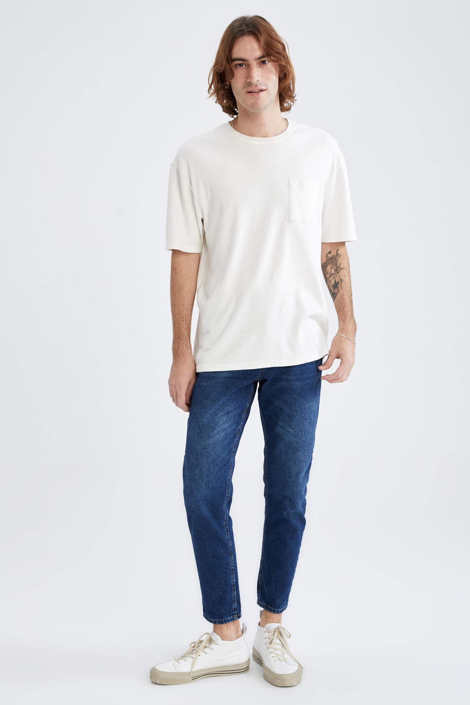 Regular Tapered Fit Jean Pantolon