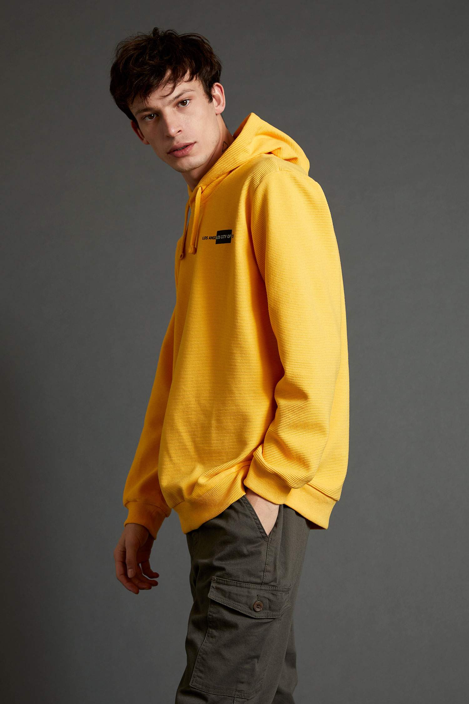 Regular Fit Slogan Desenli Uzun Kollu Sweatshirt