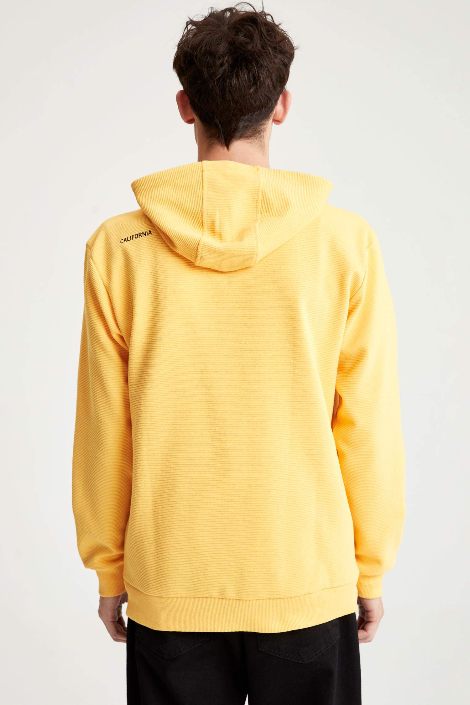 Regular Fit Slogan Desenli Uzun Kollu Sweatshirt
